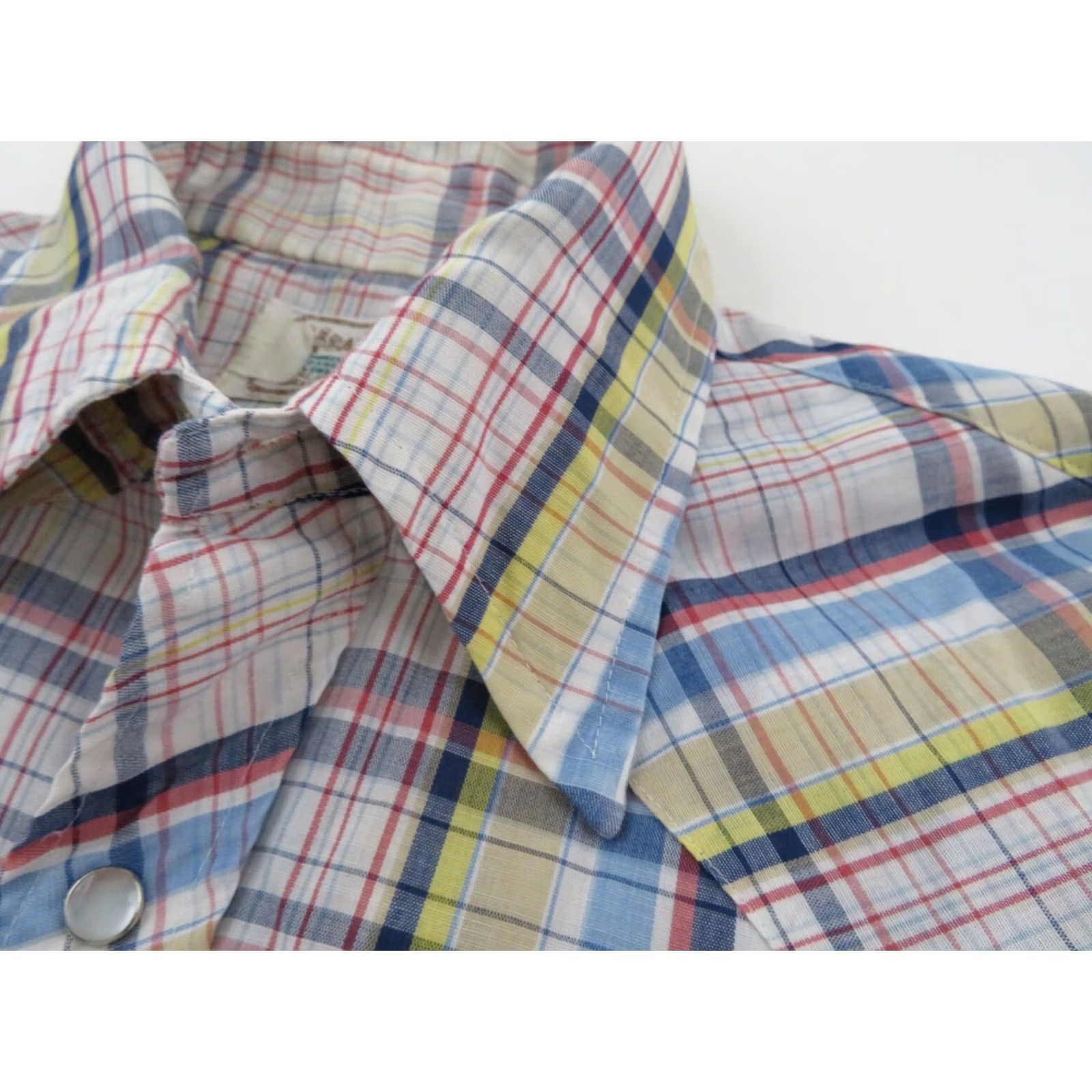 Vintage Vintage H Bar C Western Pearl Snap Shirt Men’s Large Plaid Long Sleeve Cowboy 70s 80s Rodeo Size US L / EU 52-54 / 3 - 4 Thumbnail