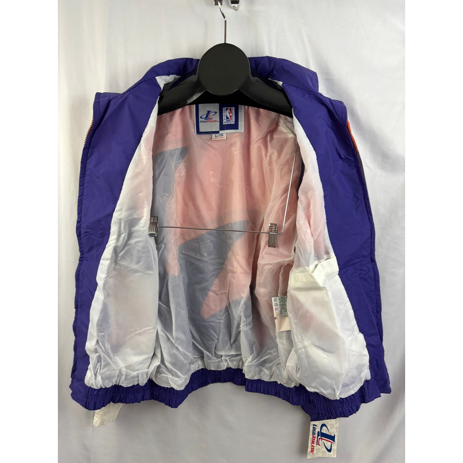 Logo Athletic Phoenix Suns NBA Sharktooth Windbreaker Jacket L NWT Vtg Size US L / EU 52-54 / 3 - 3 Thumbnail