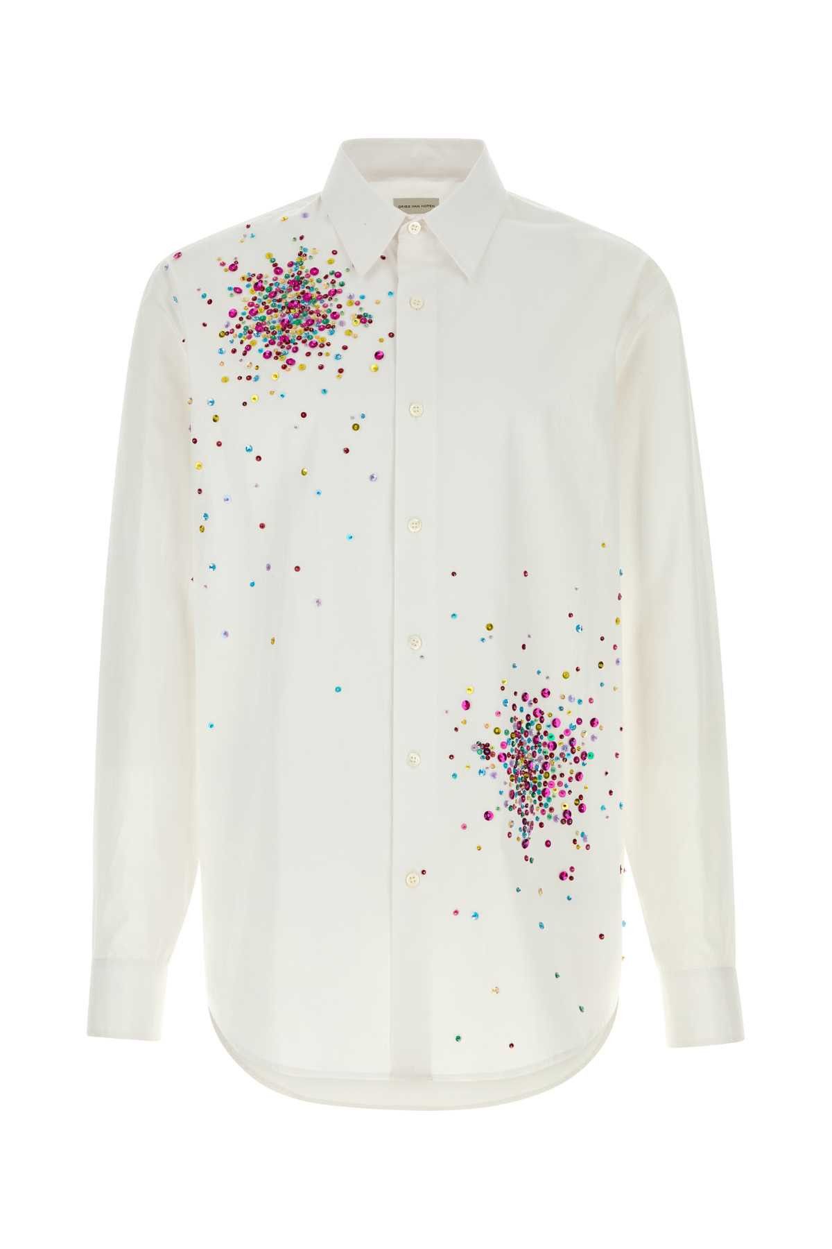 Dries Van Noten White Cotton Caper Shirt Size US XL / EU 56 / 4 - 1 Thumbnail