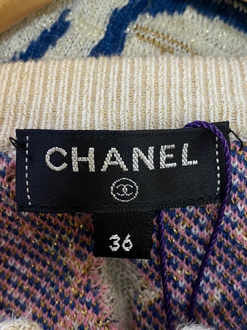 Chanel Chanel Egyptian series gold thread jacquart sweater Size XS / US 0-2 / IT 36-38 - 3 Thumbnail