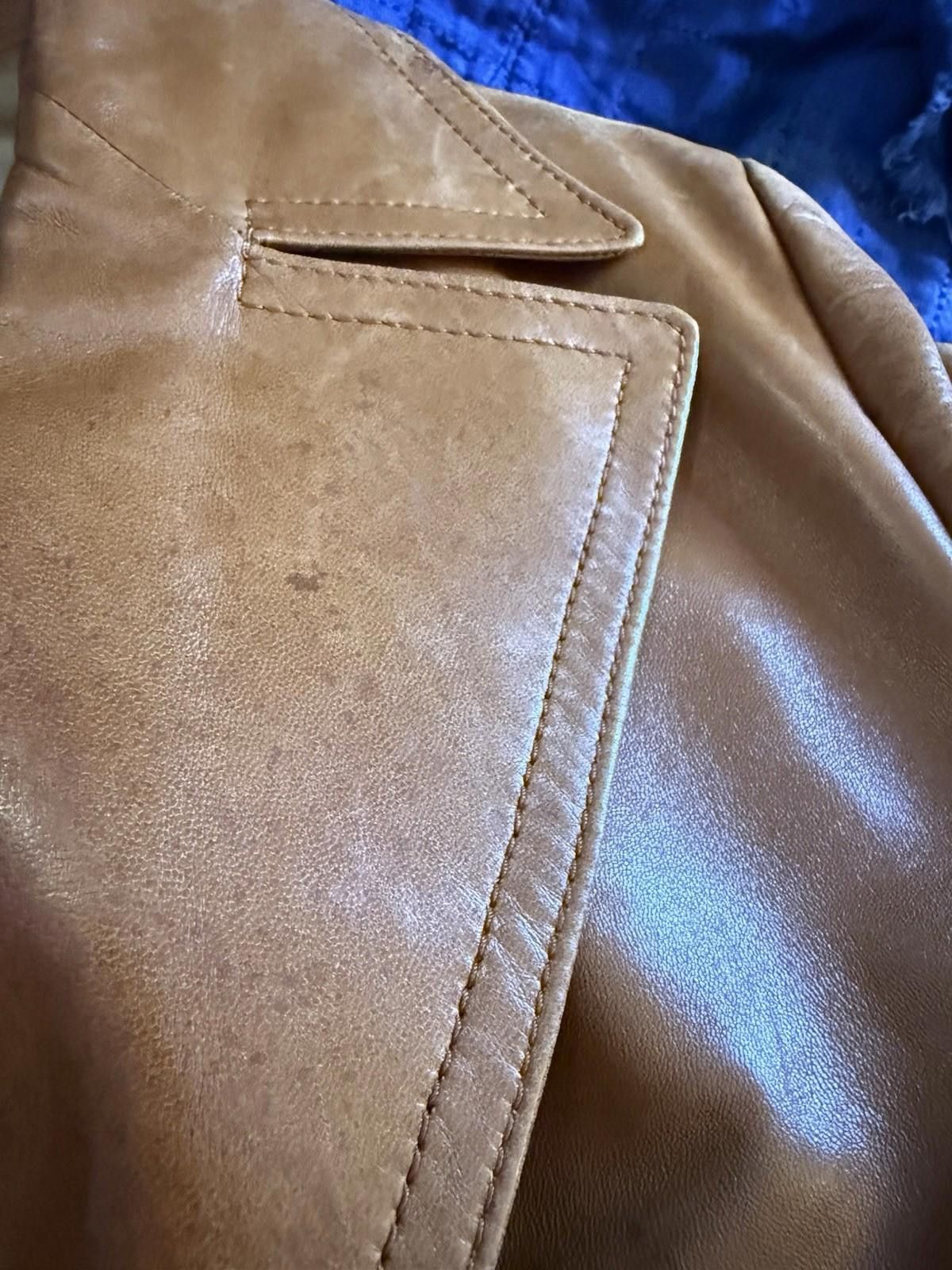 American Trench Cortefiel Brown Leather Trench Size US M / EU 48-50 / 2 - 7 Thumbnail
