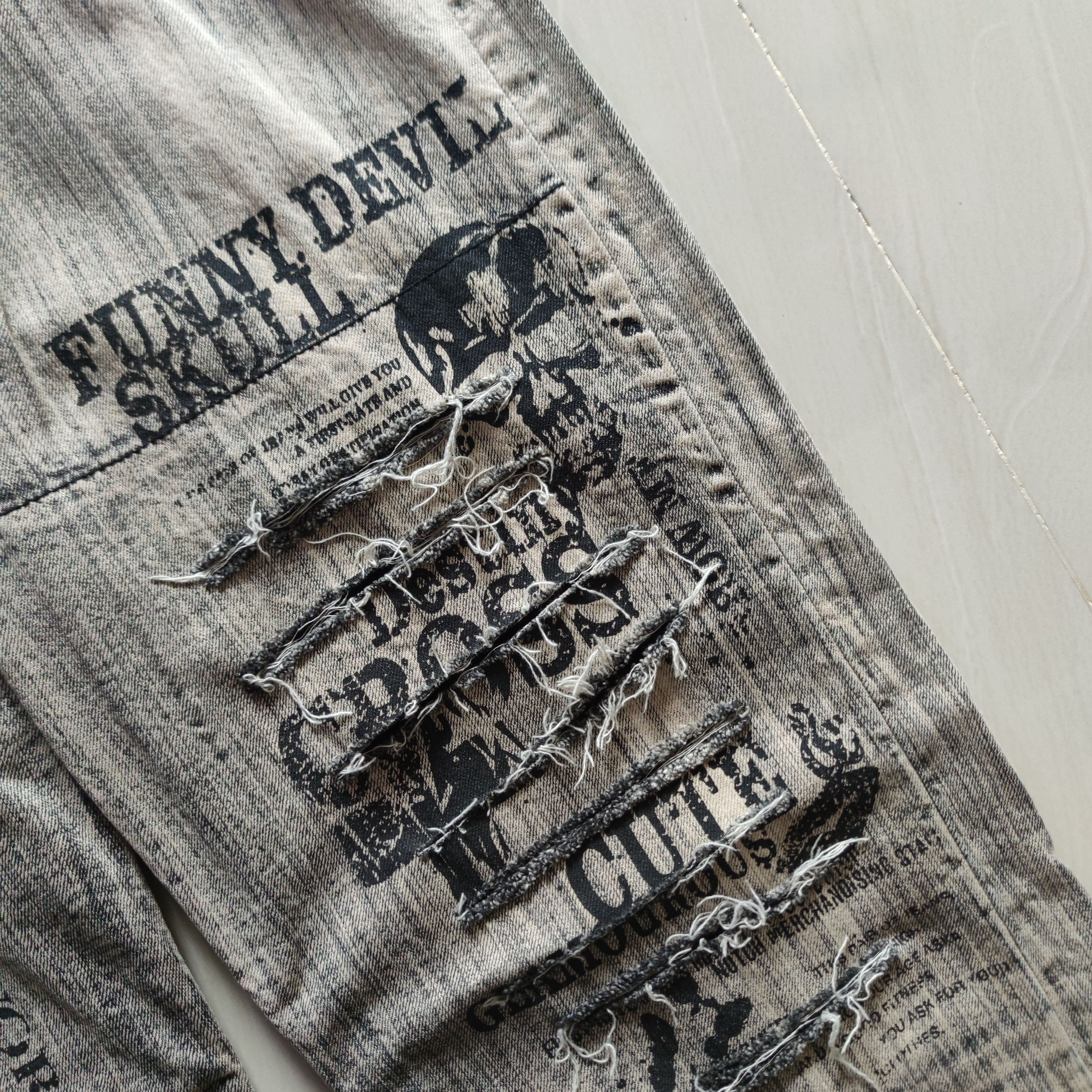 Seditionaries DISTRESSED SKULL DENIM Size US 36 / EU 52 - 12 Thumbnail