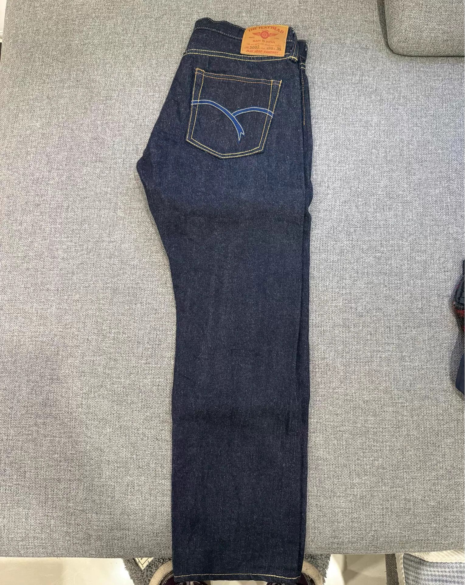 The Flat Head Flat Head W30 New Unwashed Hemmed RRL Evisu Size US 30 / EU 46 - 3 Thumbnail