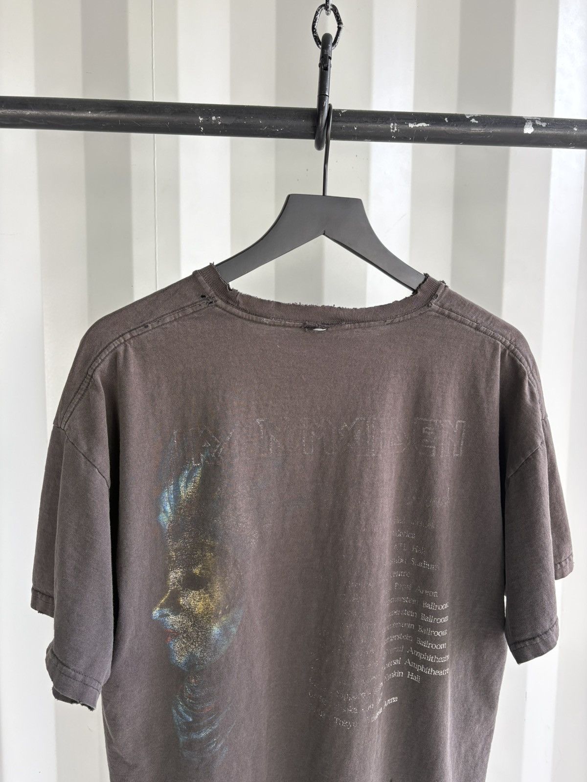 Band Tees Thrashed Iron Maiden Faded Distressed Shirt GRUNGE Band Size US XL / EU 56 / 4 - 5 Thumbnail