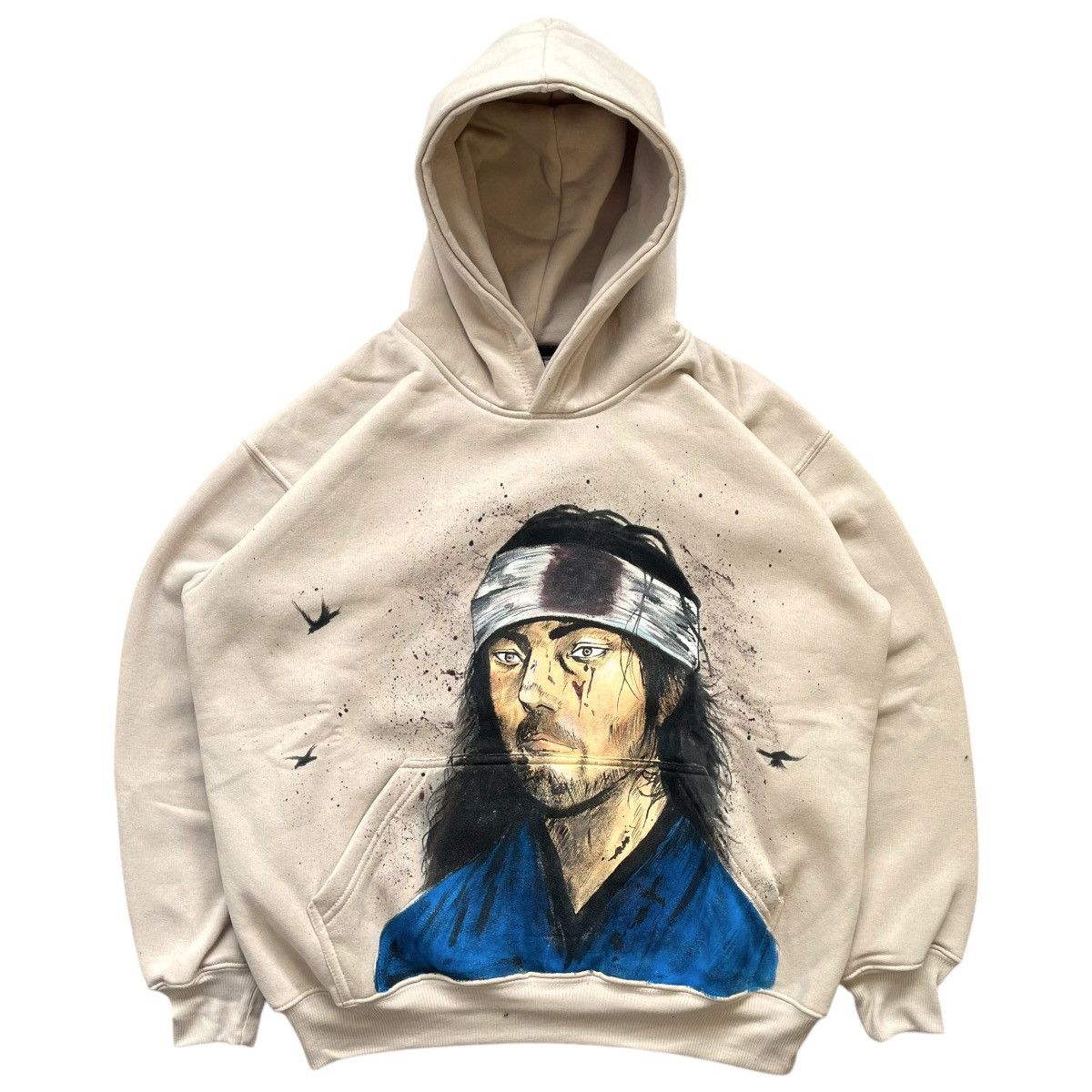 Anime VAGABOND MUSASHI MIYAMOTO CUSTOM HAND PAINTED HOODIE Size US L / EU 52-54 / 3 - 1 Thumbnail