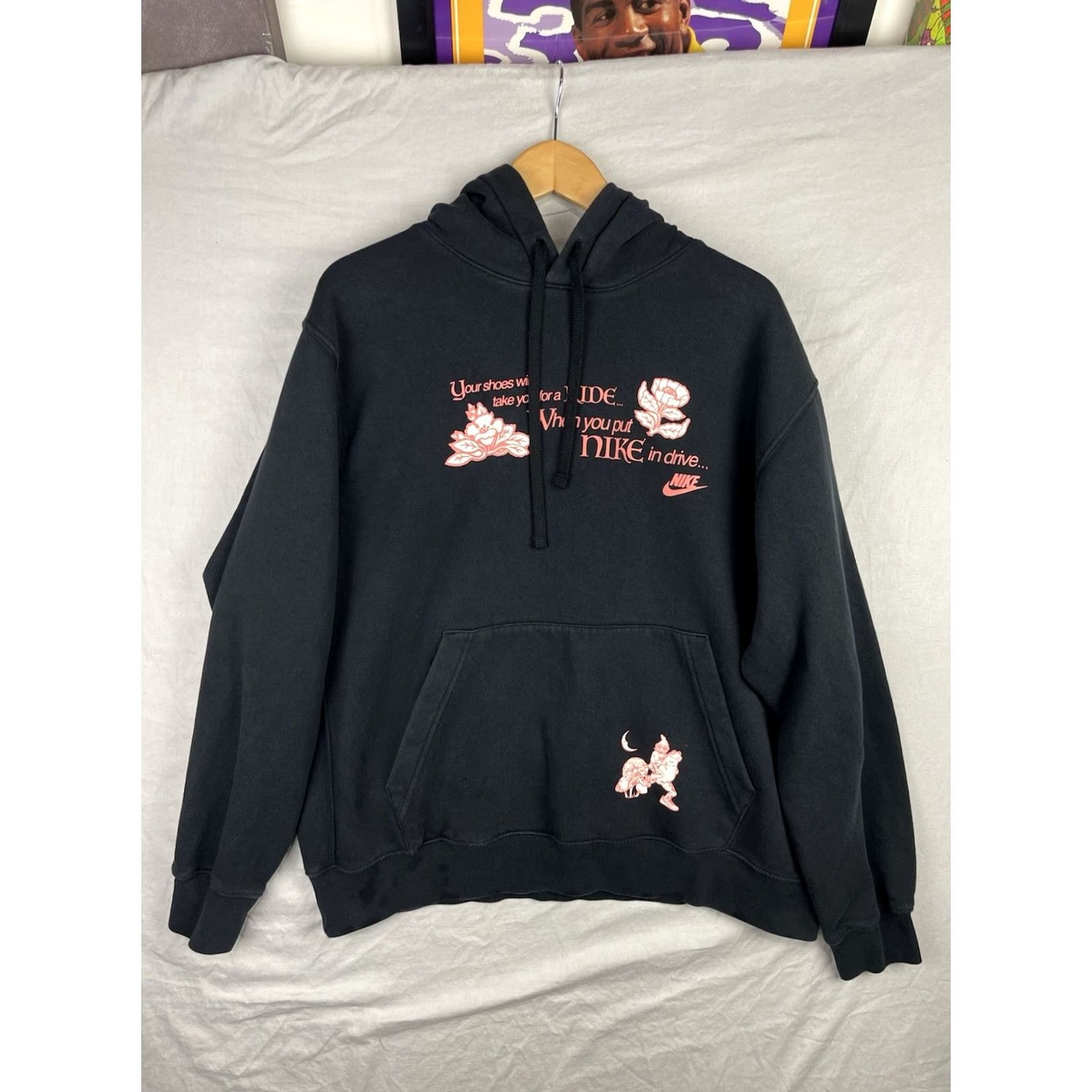 Nike VINTAGE Nike Sweatshirt Mens XL Black Sportswear Hoodie Open Concept DX1069-010 Size US XL / EU 56 / 4 - 2 Thumbnail