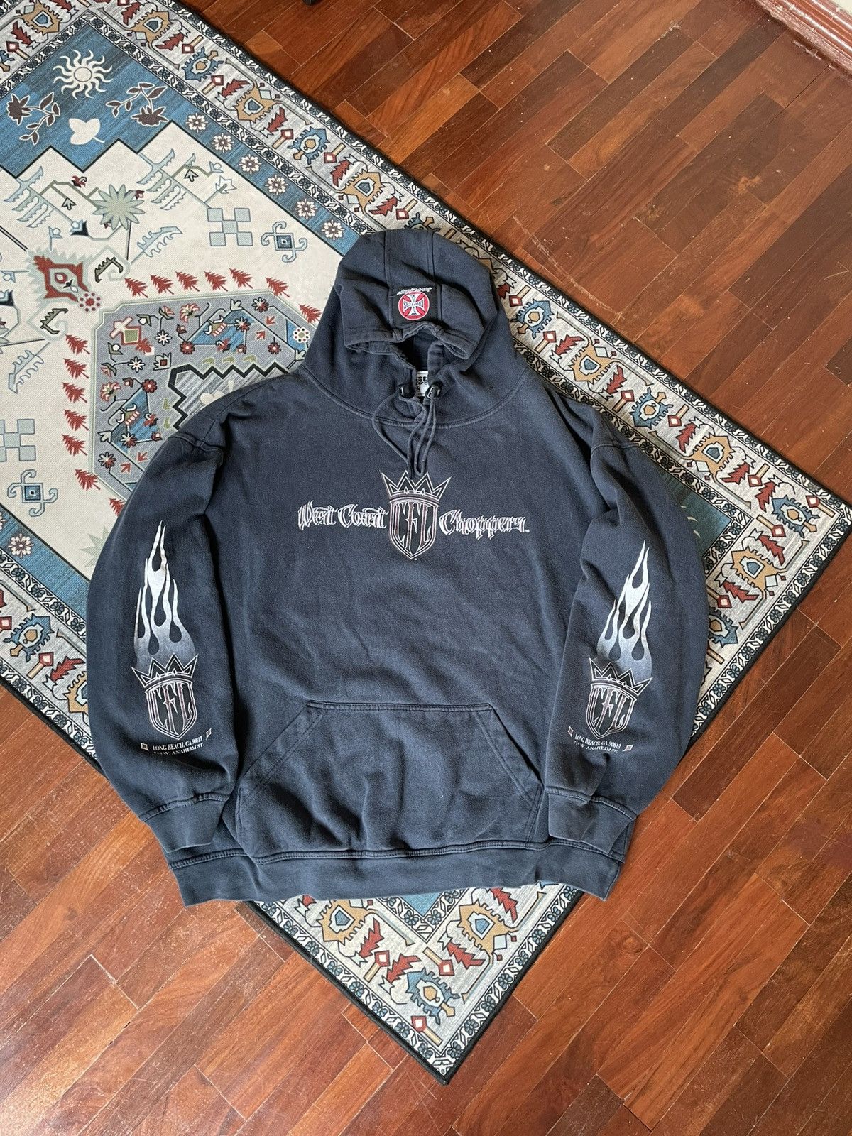 West Coast Choppers Vintage West Coast Choppers Hoodie Fire-Flame RARE!! Size US XL / EU 56 / 4 - 2 Thumbnail