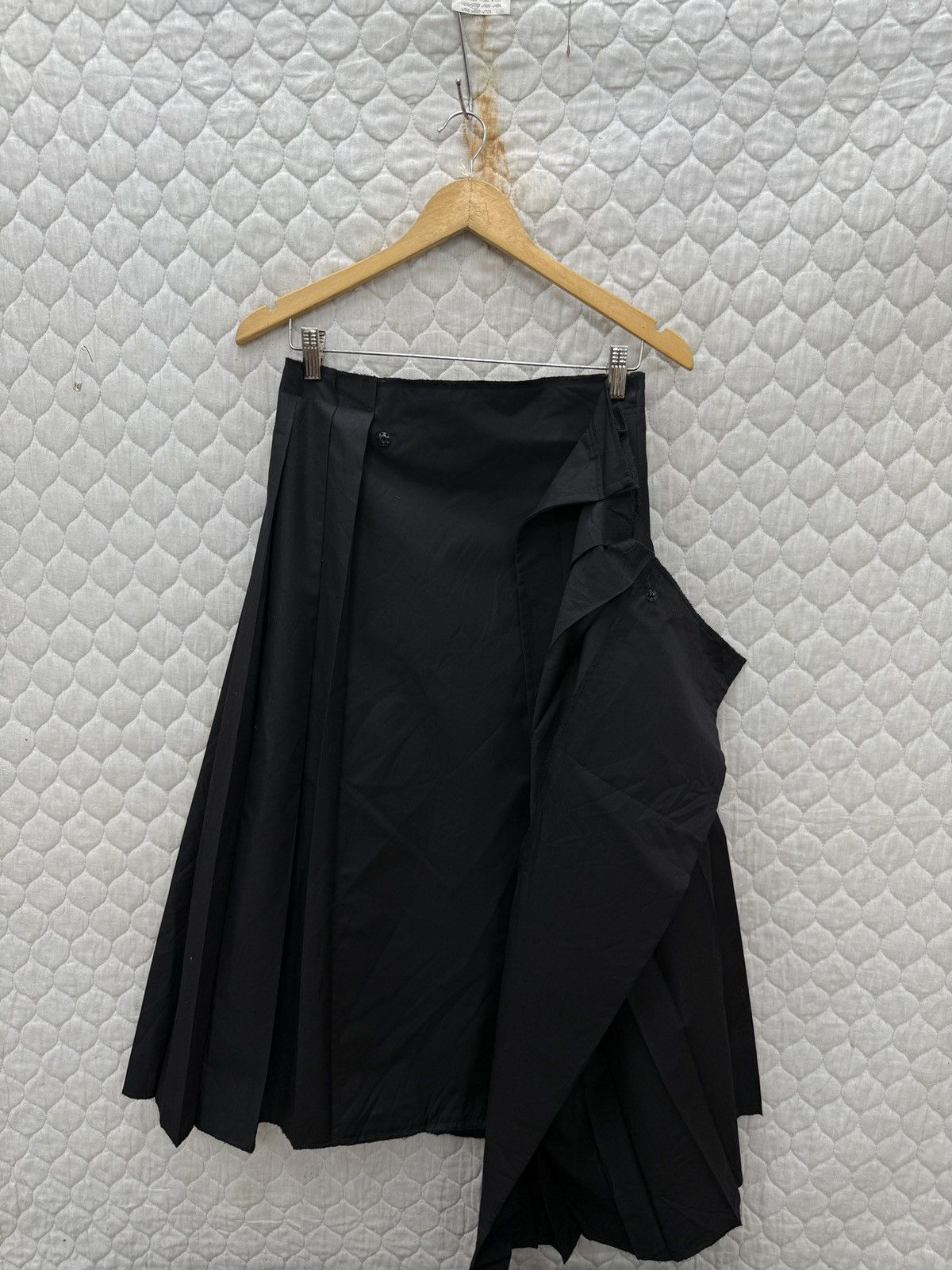 Yohji Yamamoto 🔥🔥🔥ARCHIVE VINTAGE YOHJI YAMAMOTO PLEATED WRAP SKIRTS Size 29" - 5 Thumbnail