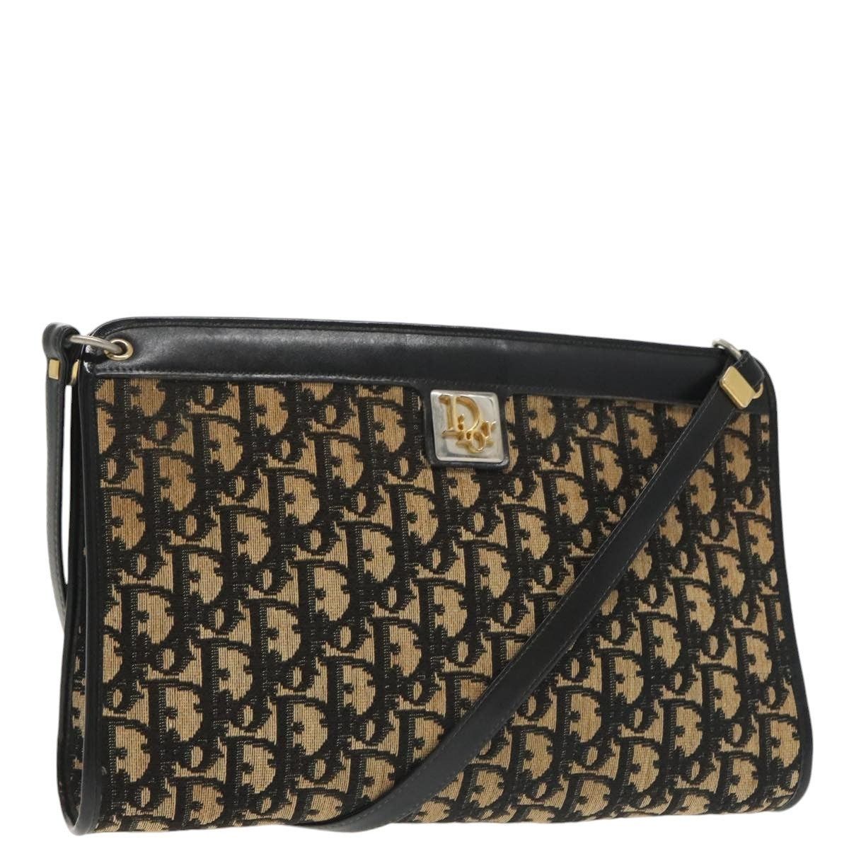 Dior DIOR Trotter Canvas Shoulder Bag Navy Size ONE SIZE - 1 Thumbnail