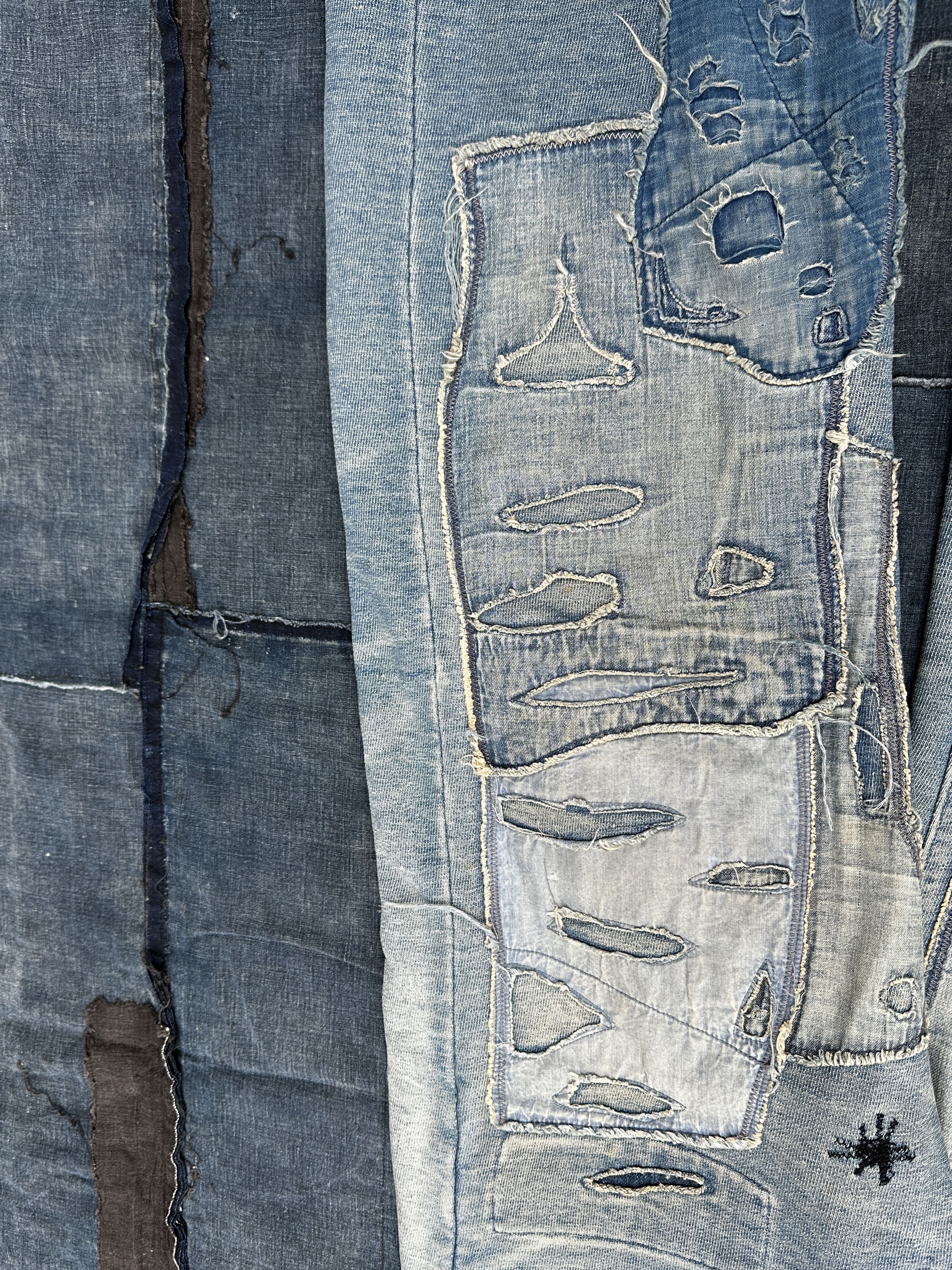 Kapital 2009 Buckleback denim Old man and the sea Boro Sweatpants Size US 36 / EU 52 - 17 Thumbnail