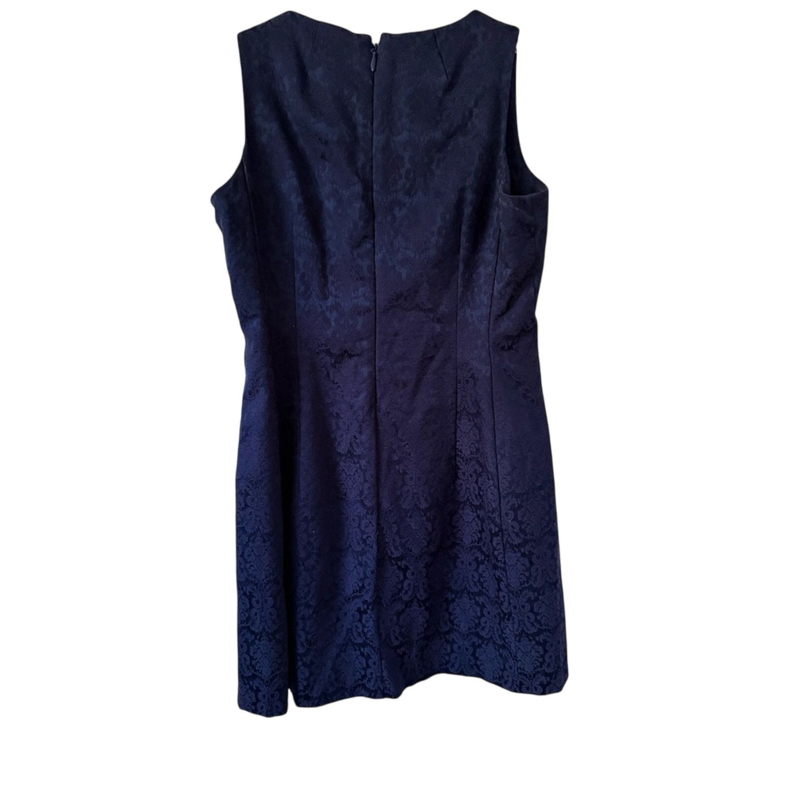 Other Eva Mendez’s Blue Mini Damask Print Dress size 12. Size XL / US 12-14 / IT 48-50 - 2 Thumbnail