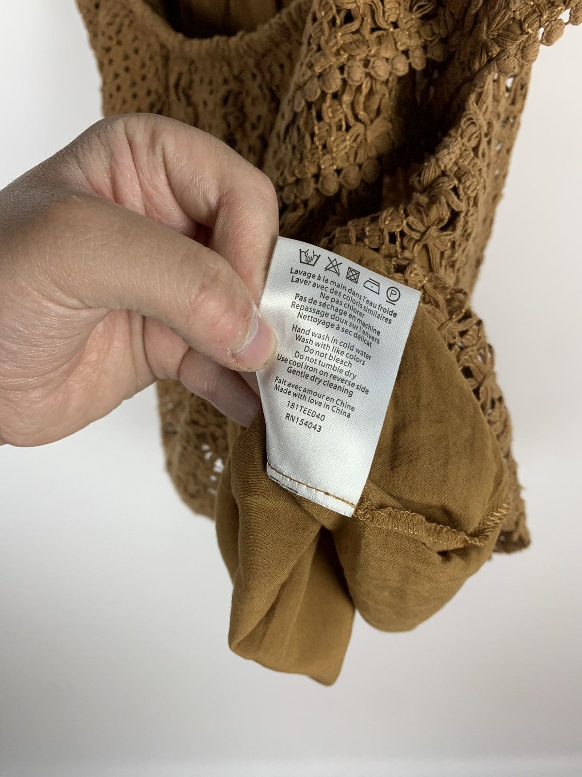 Sezane Sezane Fait Alec Amour Crochet T-Shirt Short Sleeve Size XL Size XL / US 12-14 / IT 48-50 - 12 Thumbnail