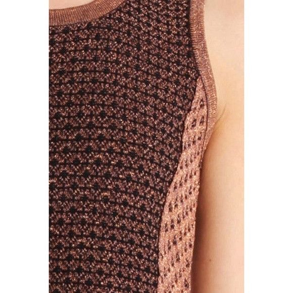Rag & Bone rag & bone Amanda Dress Metallic Brown/Copper XS Size XS / US 0-2 / IT 36-38 - 3 Thumbnail