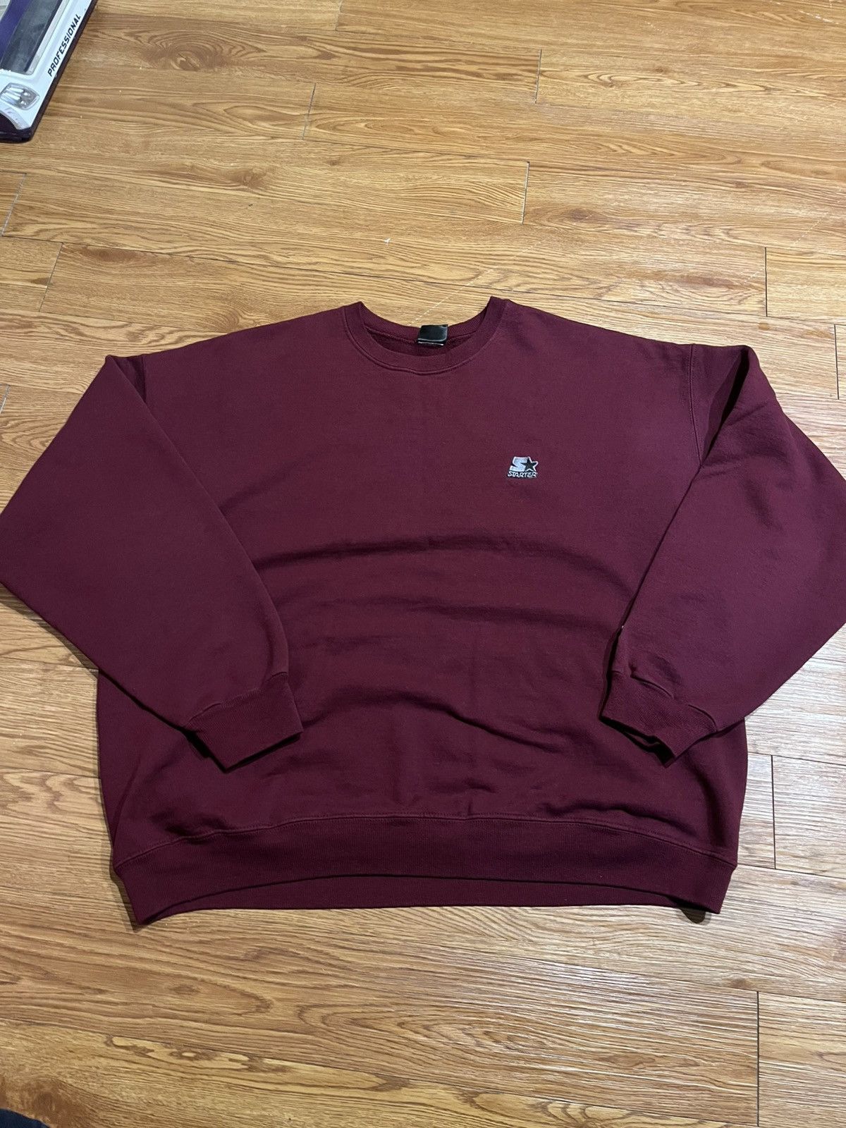 Starter vintage 90’s baggy and boxy maroon red starter crewneck Size US M / EU 48-50 / 2 - 1 Thumbnail