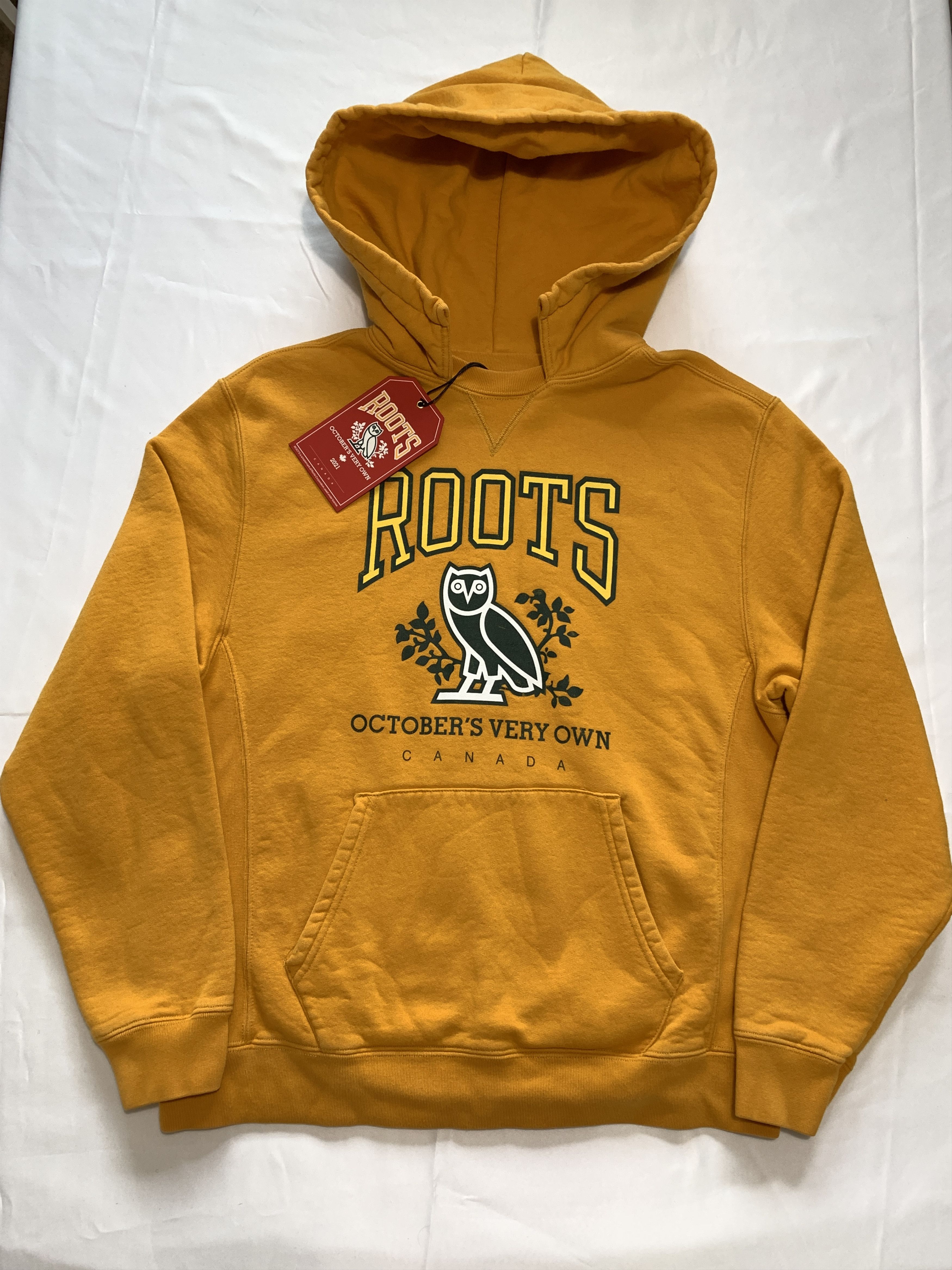 Drake OVO X ROOTS HERITAGE HOODIE YELLOW 2021 Size US M / EU 48-50 / 2 - 3 Thumbnail