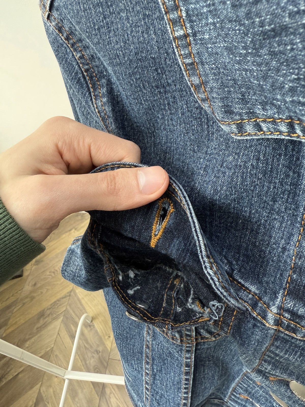 Miss Sixty Vintage Miss Sixty Womens Denim Jacket Cropped Button Up Size M / US 6-8 / IT 42-44 - 10 Thumbnail