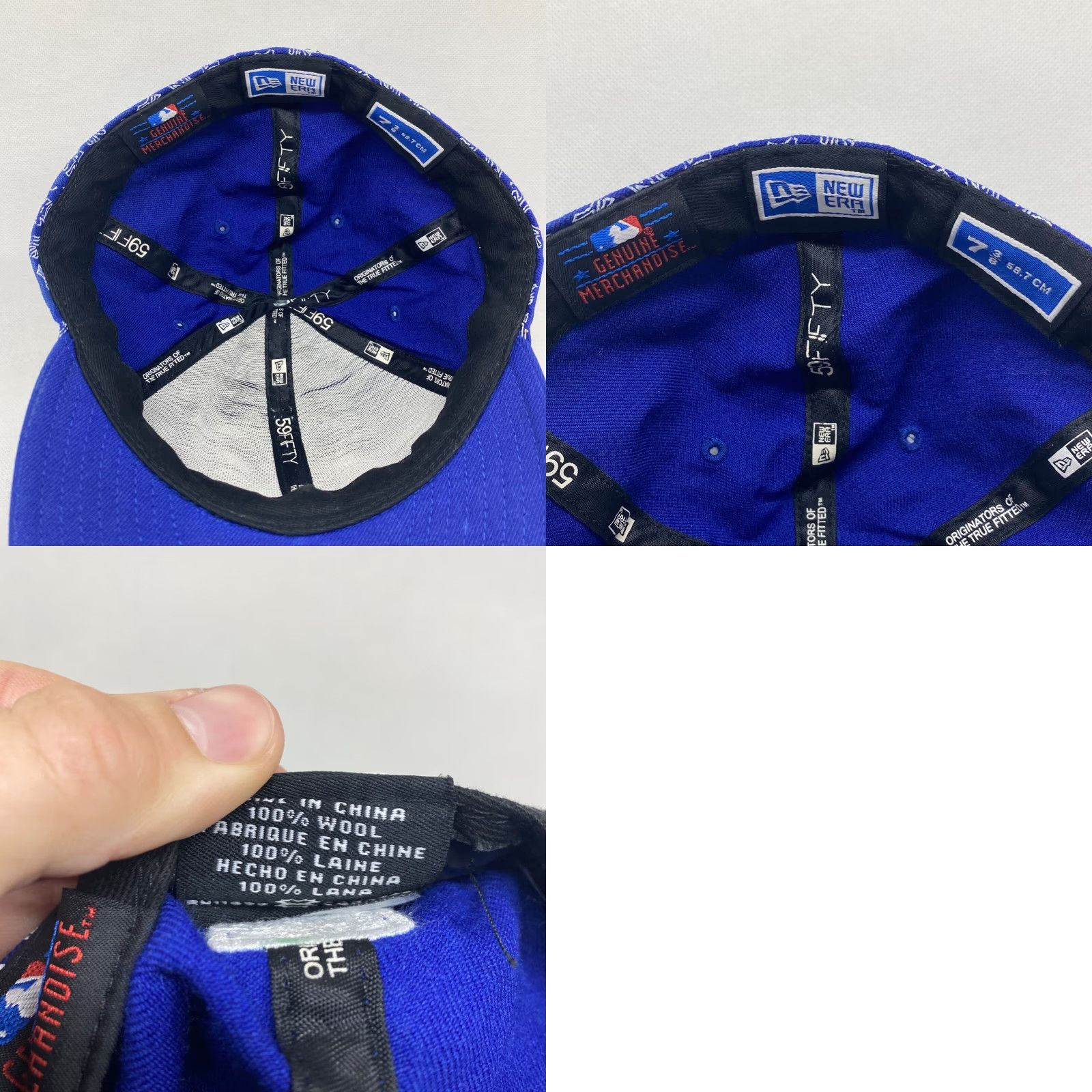 New Era VINTAGE New York Yankees Baseball Cap Unisex Adults 7 3/8 Wool NYC Logo Sports Size ONE SIZE - 8 Thumbnail
