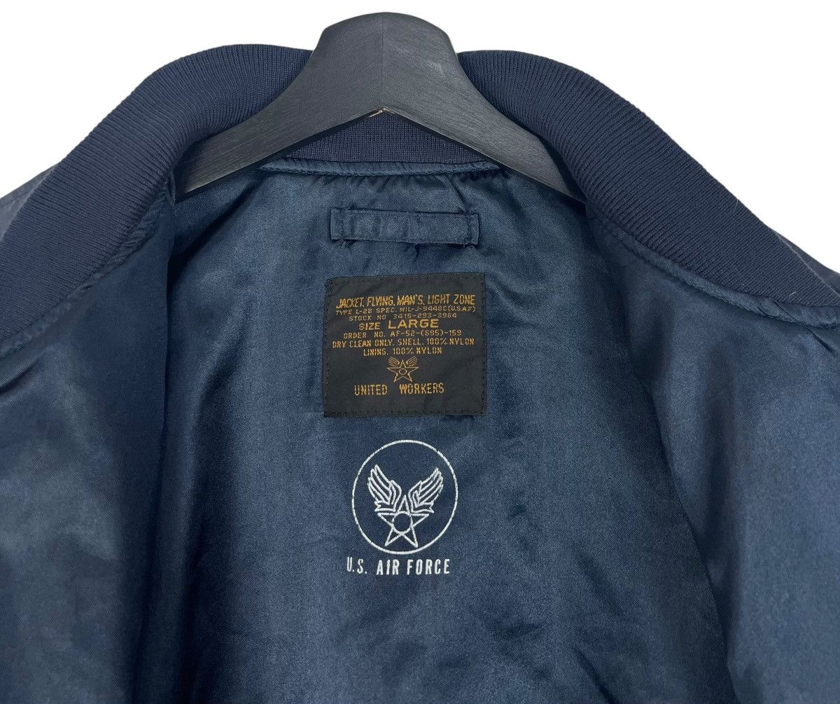 Vintage Vintage MA-1 US Air Force Jacket United Workers Issue Size US L / EU 52-54 / 3 - 9 Thumbnail