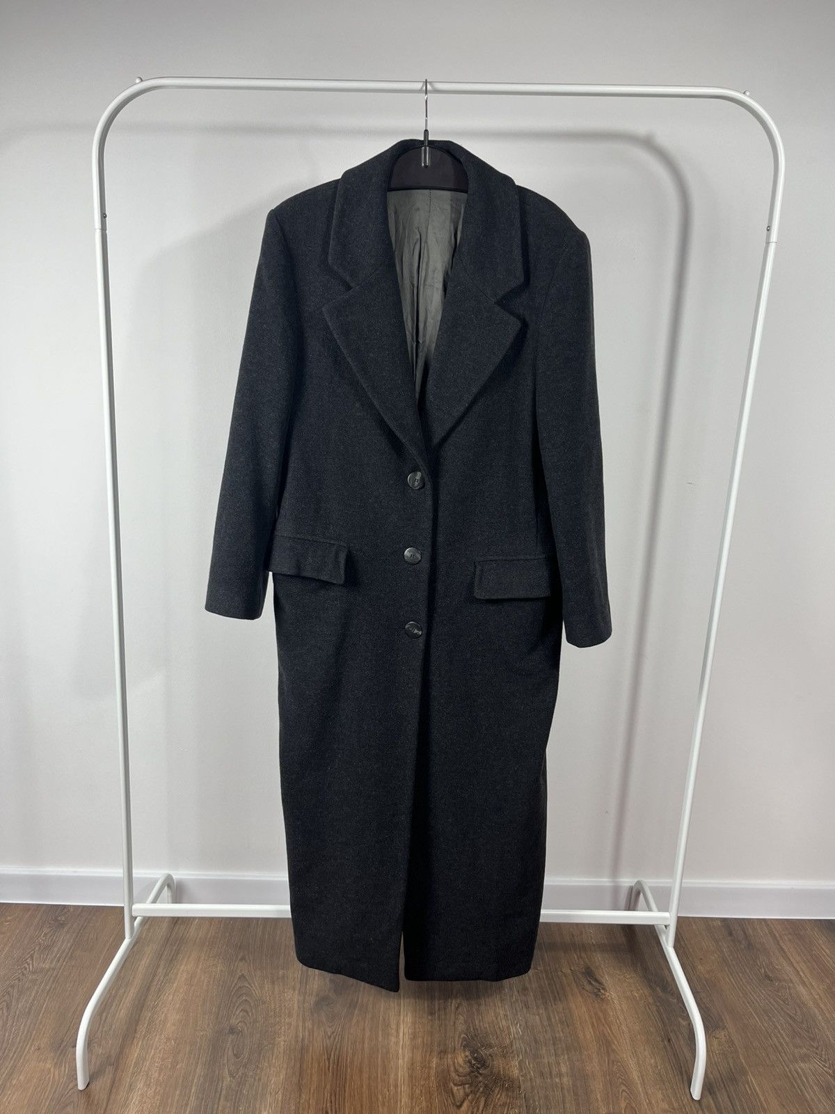 Other Vintage Women’s Italian Wool Coat Black Made in Italy Size L / US 10 / IT 46 - 1 Thumbnail