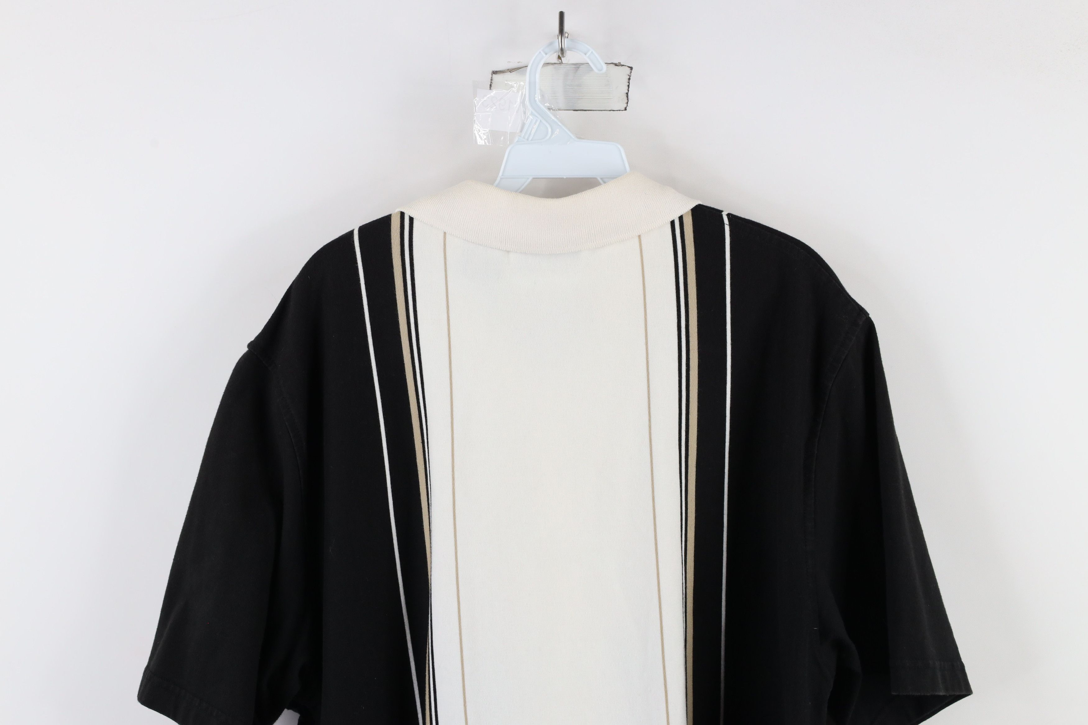 Vintage Vintage 90s Streetwear Striped Block Collared Polo Shirt Size US XL / EU 56 / 4 - 12 Thumbnail