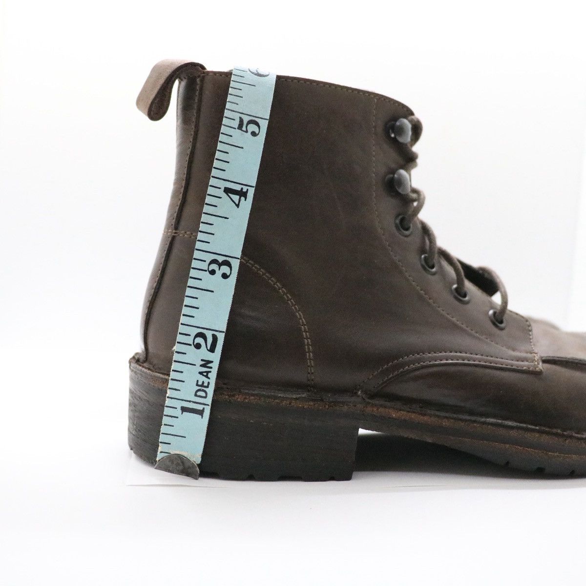Other Boemos Italy Brown Leather Boots Lace Zip Up US6.5 EU37 Size US 7 / IT 37 - 17 Thumbnail