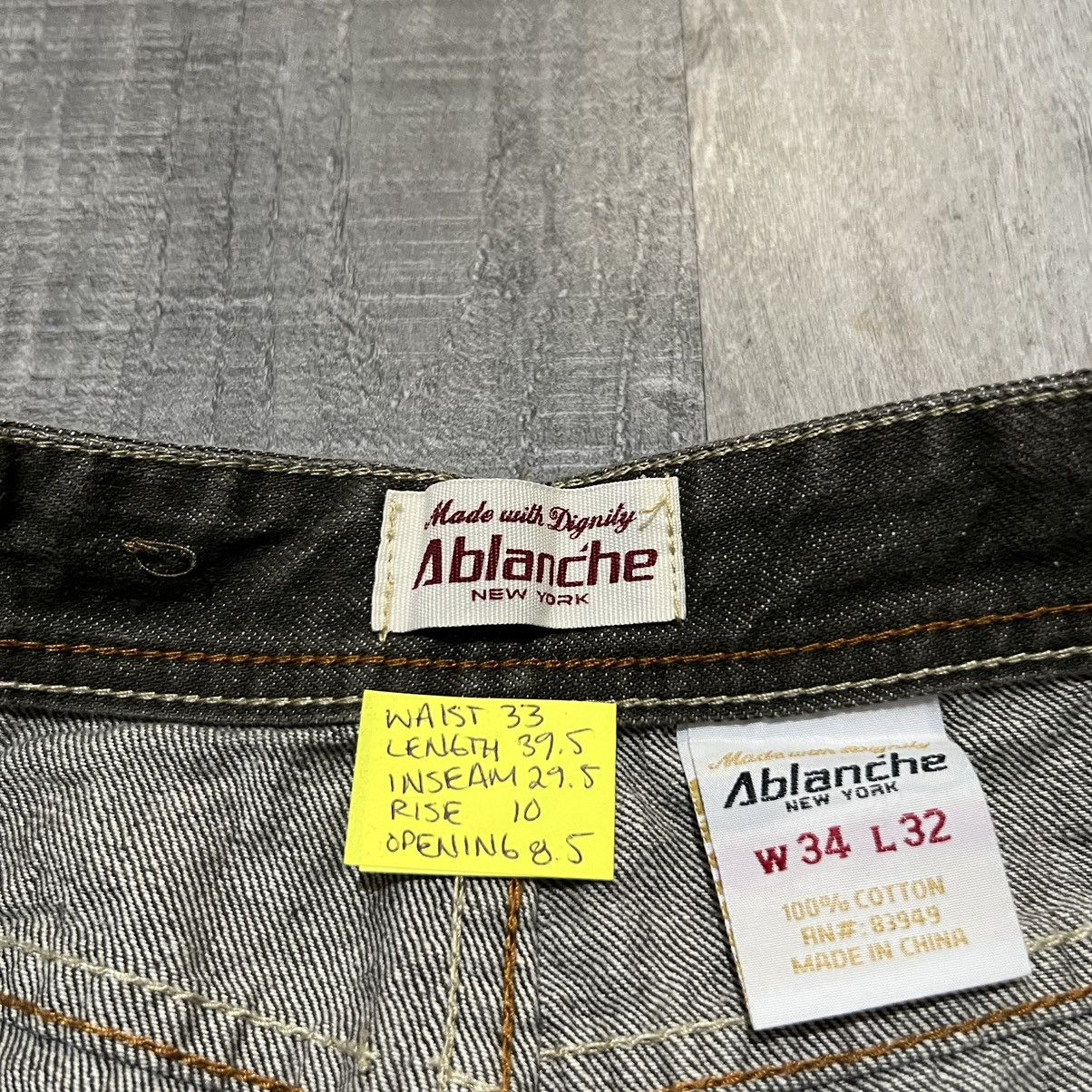 Vintage VTG Ablanche Baggy Wide Leg Skater Hip Hop Jeans Size US 34 / EU 50 - 5 Thumbnail
