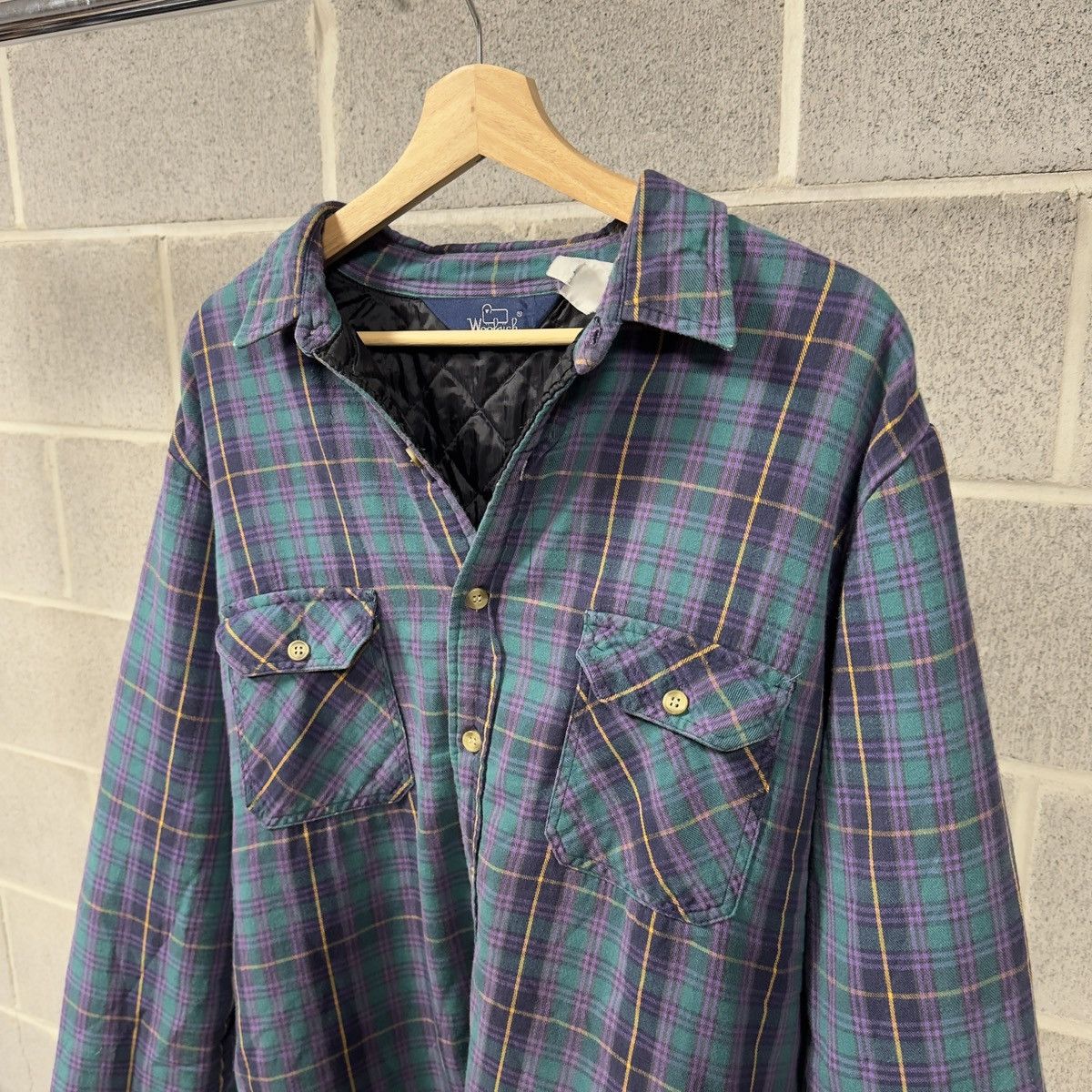 Vintage Vintage 80s Woolrich Plaid Grunge Flannel Jacket ERD Grunge Size US XL / EU 56 / 4 - 2 Thumbnail