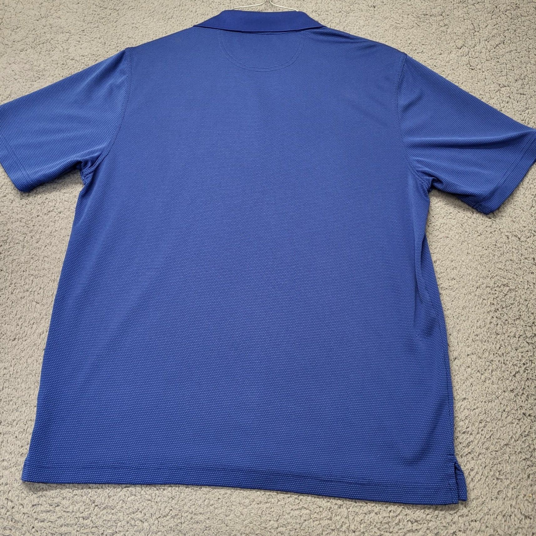 Vintage Greg Norman ML75 Play Dry Polo Shirt Mens Large Blue Striped Stretch Quick Dry Moisture Wicking Golf Polo Shirt Size US L / EU 52-54 / 3 - 2 Thumbnail