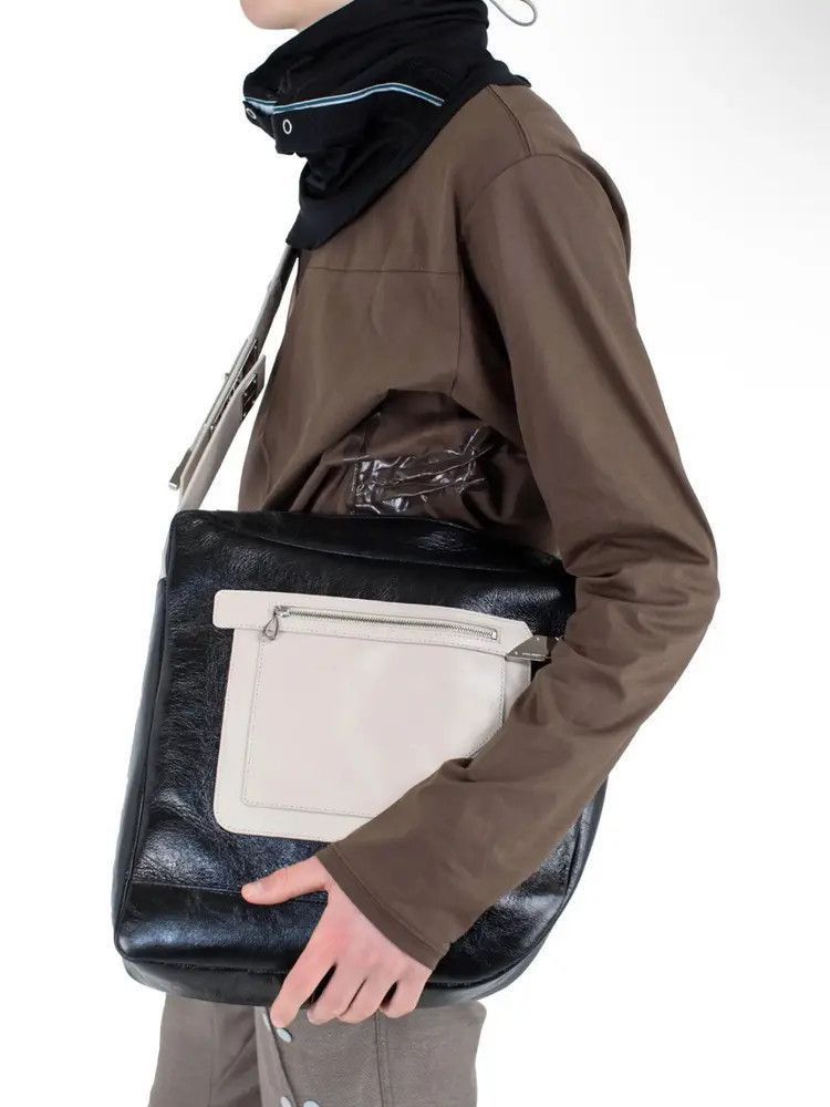 Kiko Kostadinov Kiko Kostadinov 25SS Deultum Joint LEather Messager Bag-250 Size ONE SIZE - 2 Thumbnail