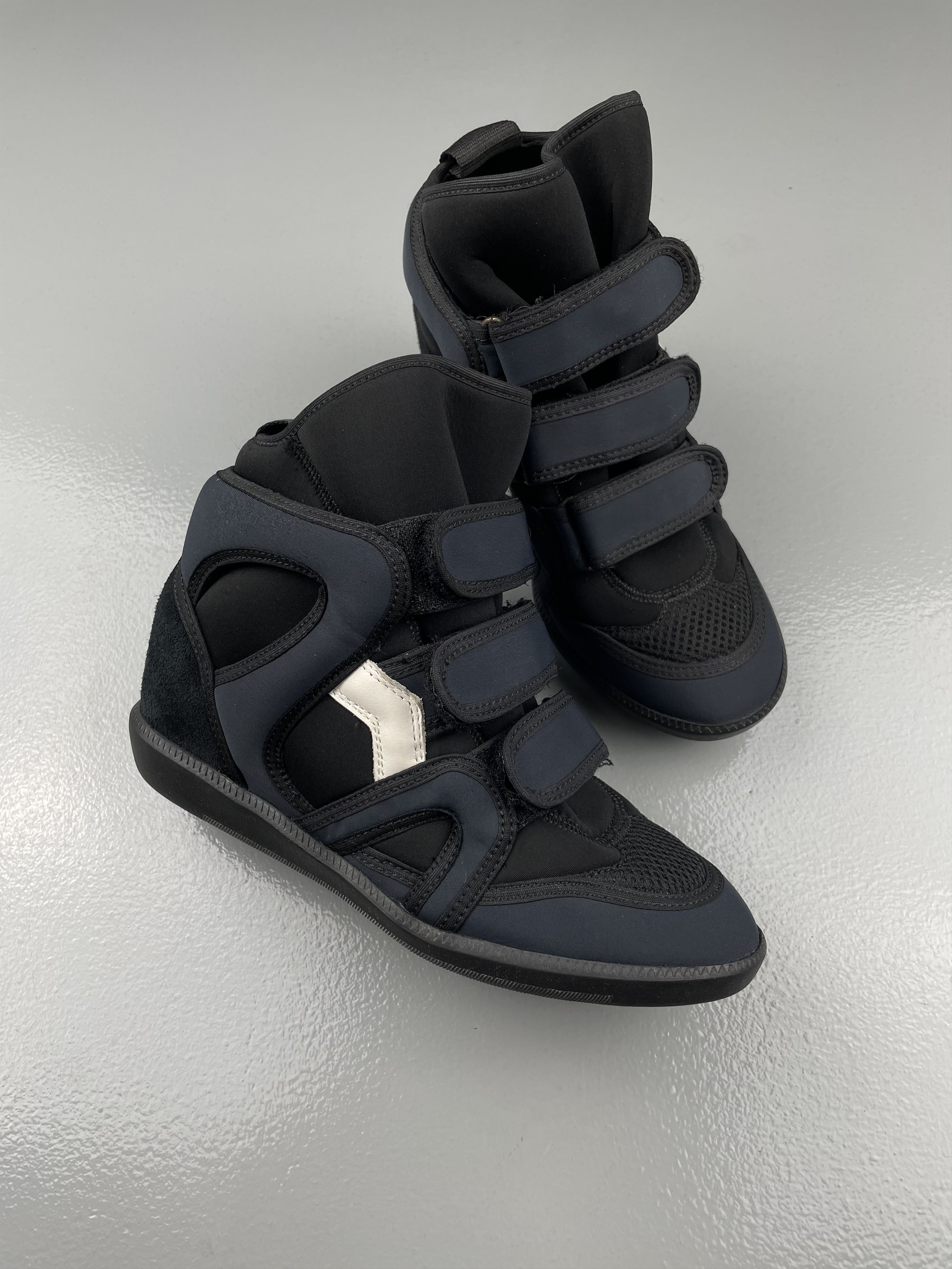 Isabel Marant Buckee nylon wedge sneakers size 36