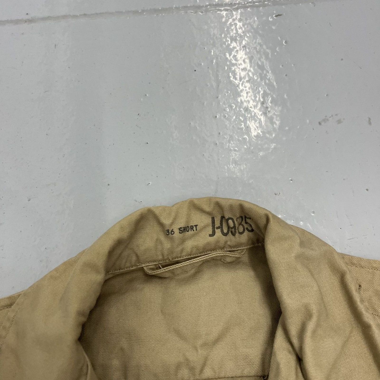 Other Vintage 50s USAF Beige Military Tropical Bush Jacket 36S Size US S / EU 44-46 / 1 - 4 Thumbnail