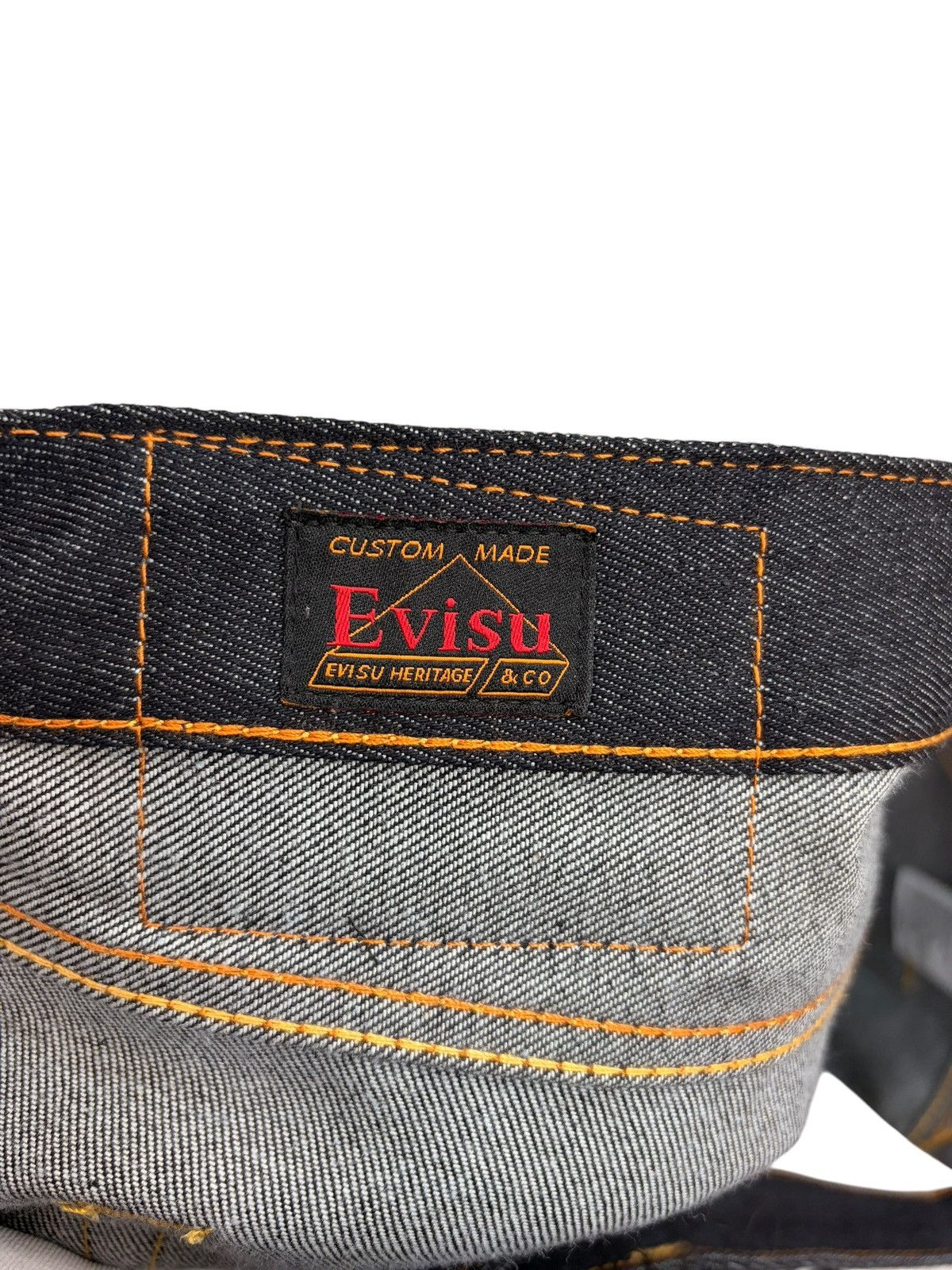 Evisu Evisu Navy Cream Logo jeans Size US 40 / EU 56 - 6 Thumbnail