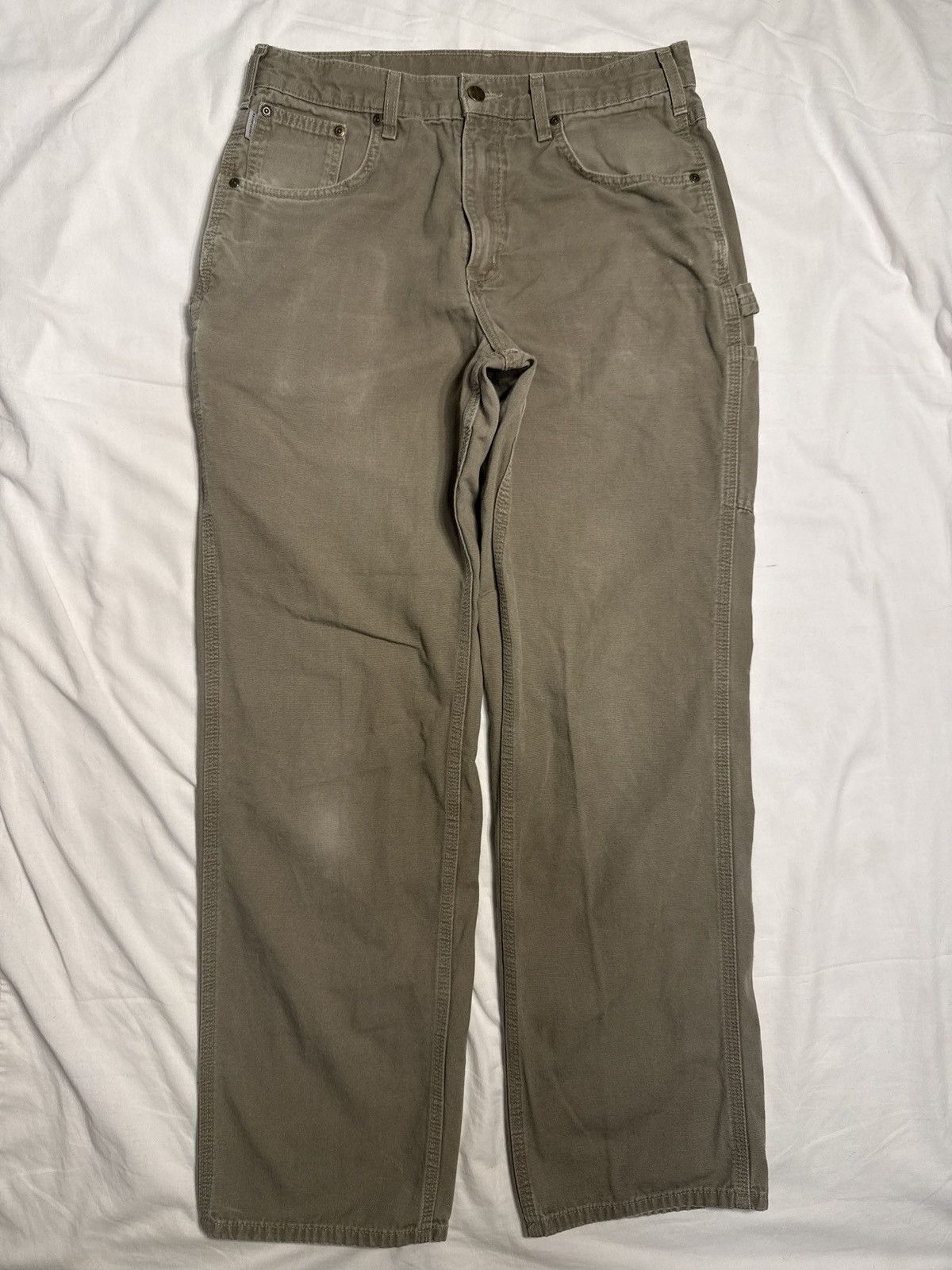 Carhartt Vintage Carhartt Sand Brown Carpenter Work Pants Size US 31 - 2 Thumbnail