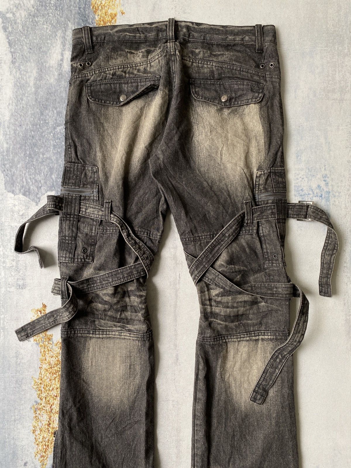 If Six Was Nine Japanese Brand Topism Bondage Flare Denim Size US 32 / EU 48 - 13 Thumbnail