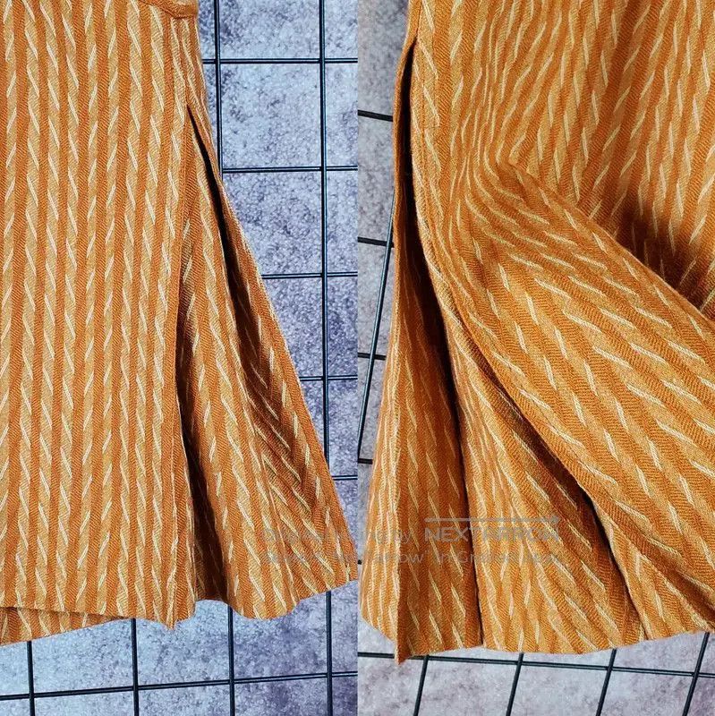 Dior Dior Orange Wool Embroidered Midi Skirt . Size 23" - 4 Thumbnail