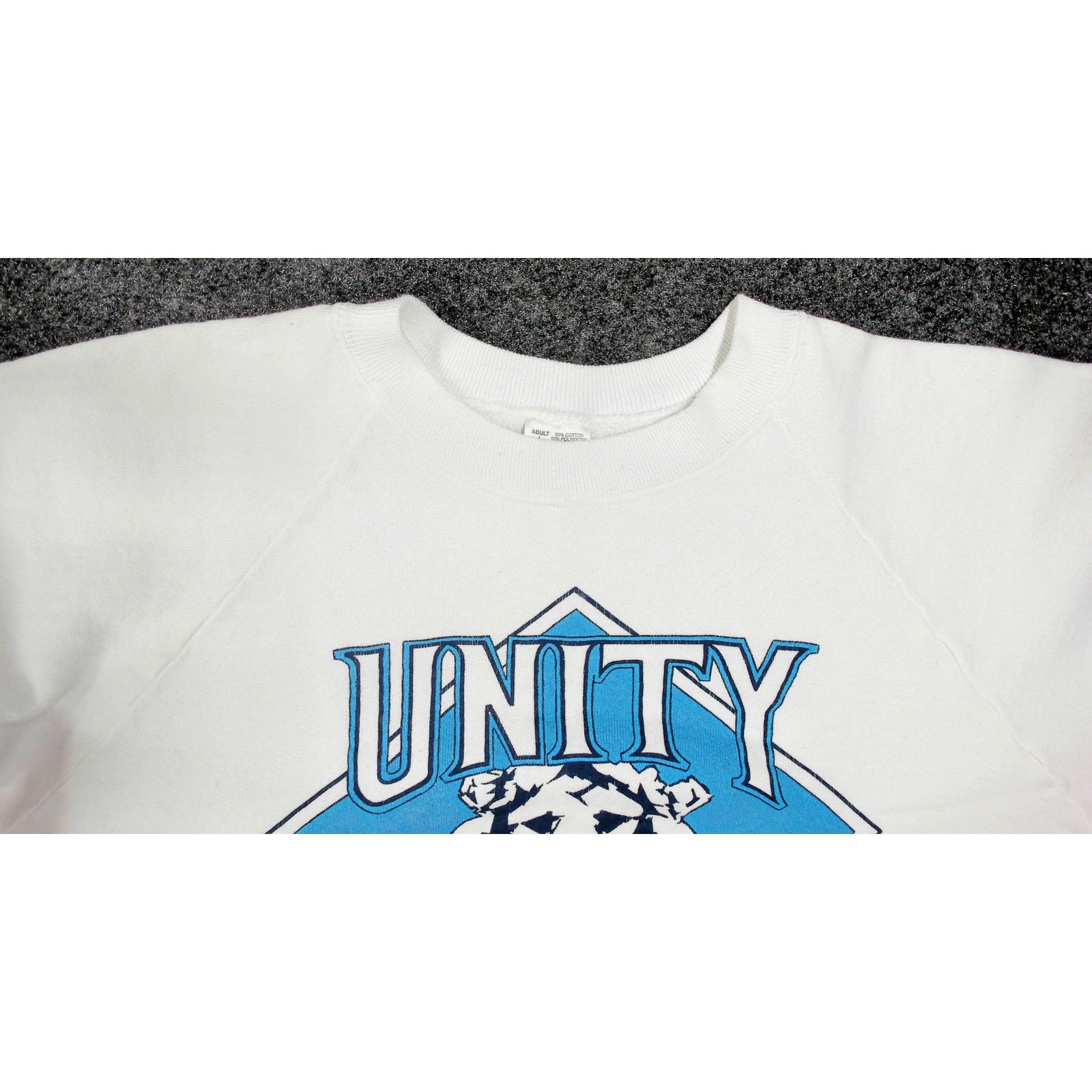 Fruit Of The Loom Fruit Of The Loom VTG 80s Boxy Raglan Unity Lions Sweatshirt Size L / US 10 / IT 46 - 14 Thumbnail