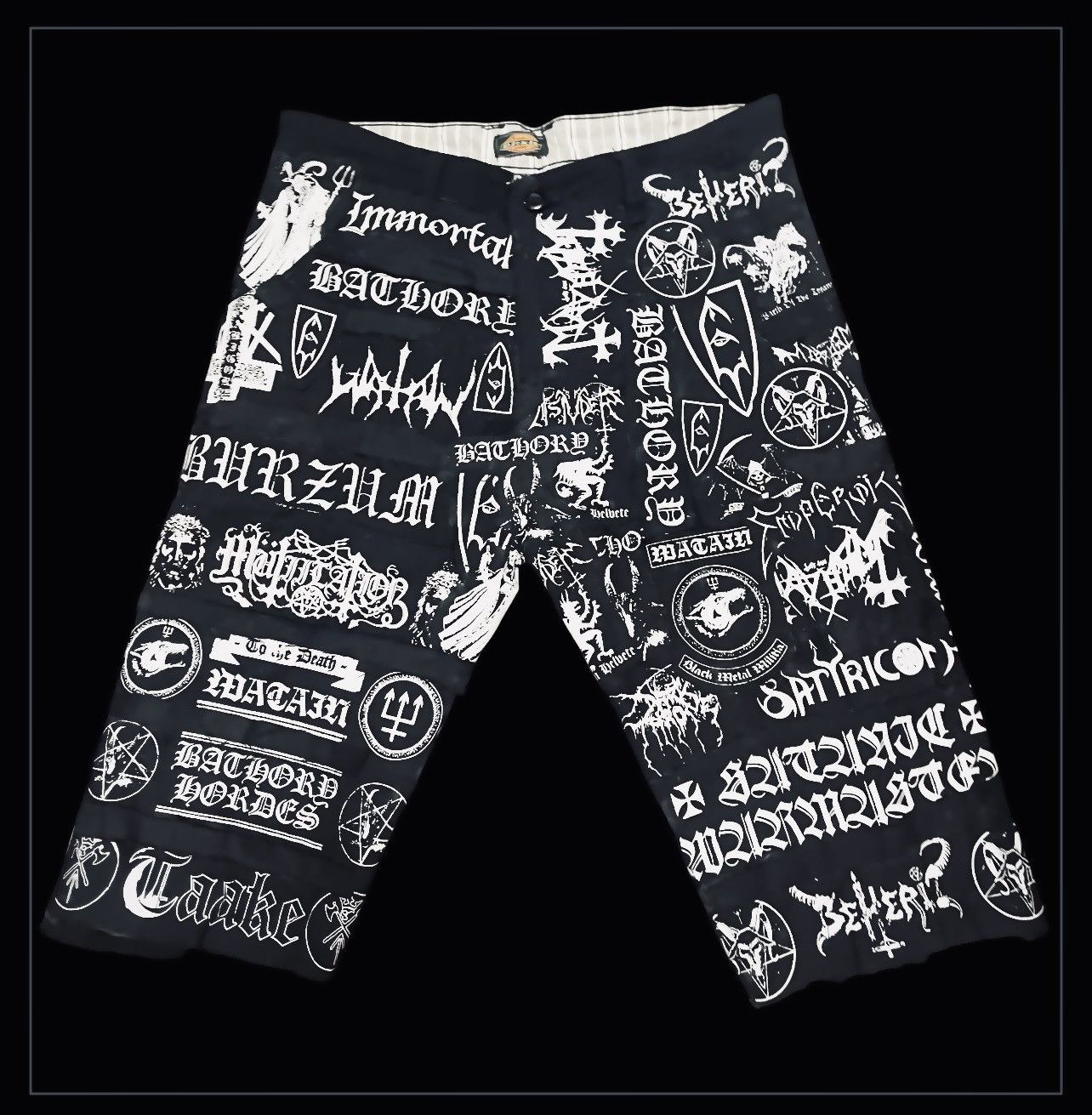Band Tees × Other Heavy Metal Custom Shorts Pants Size US 31 - 4 Thumbnail