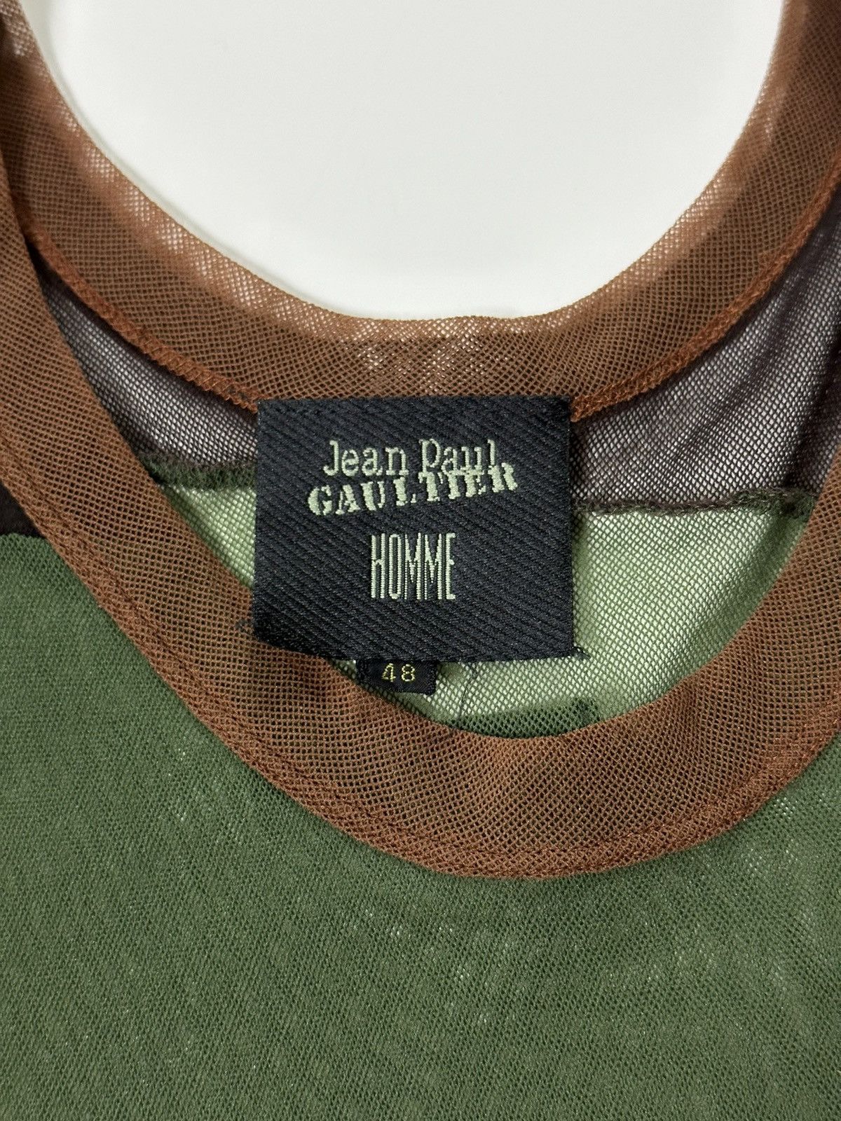 Jean Paul Gaultier JEAN PAUL GAULTIER 1990s Patchwork Panelled Mesh Tank Top Size US M / EU 48-50 / 2 - 5 Thumbnail
