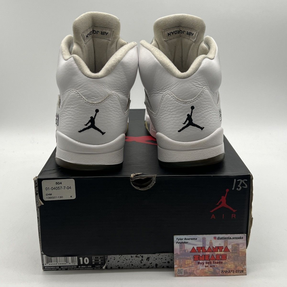 Jordan Brand Air Jordan 5 metallic white Size US 10 / EU 43 - 3 Thumbnail