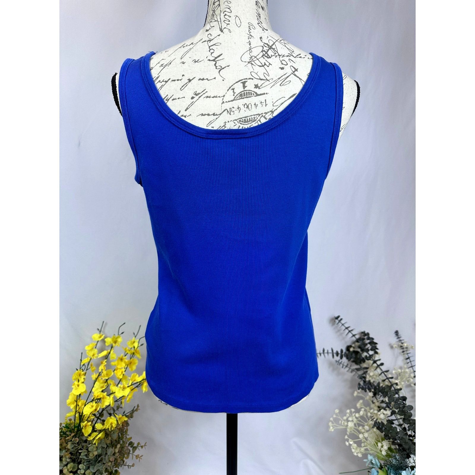 Ralph Lauren Ralph Lauren Women’s Sleeveless Knit Tank Top Blue M Size M / US 6-8 / IT 42-44 - 8 Thumbnail