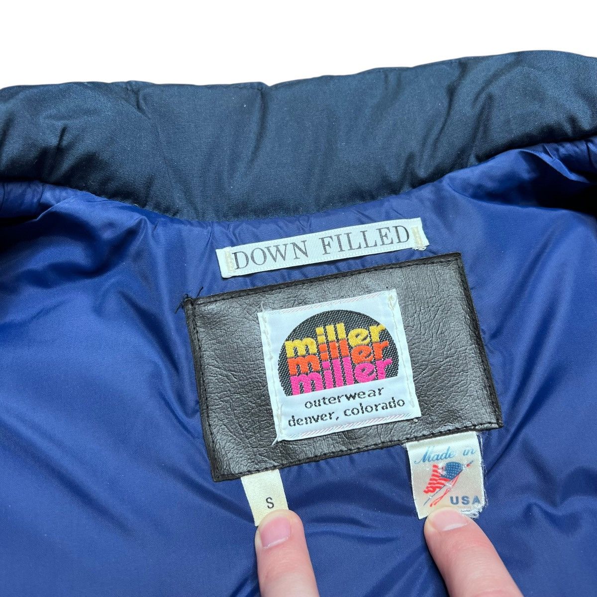 Other Vtg 1970s Miller Outerwear Goose Down Puffer Western Jacket Size US S / EU 44-46 / 1 - 5 Thumbnail