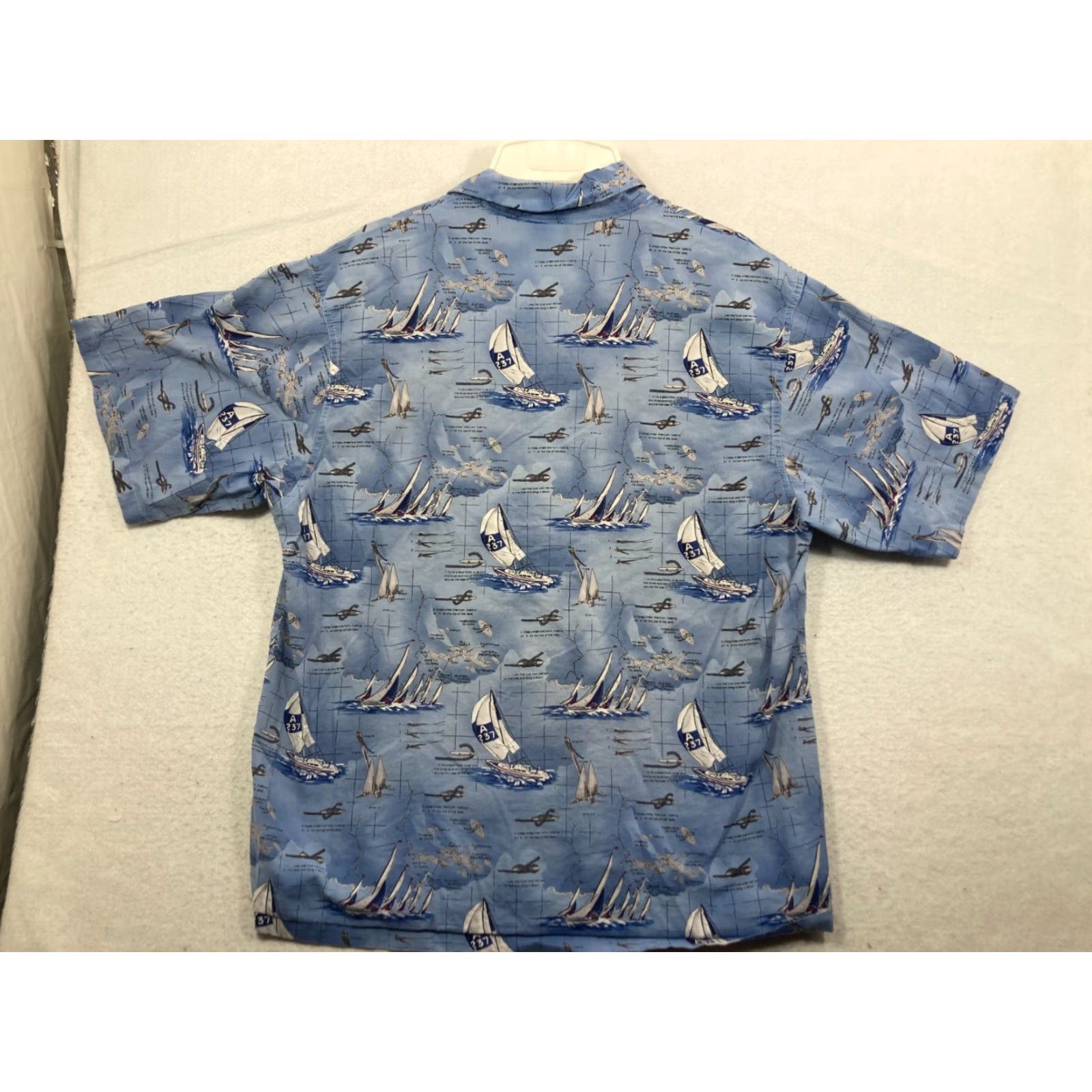 DANCER Toucan Dance Shirt Mens Large Hawaiian Button Up Casual Sailing boats Size US L / EU 52-54 / 3 - 5 Thumbnail