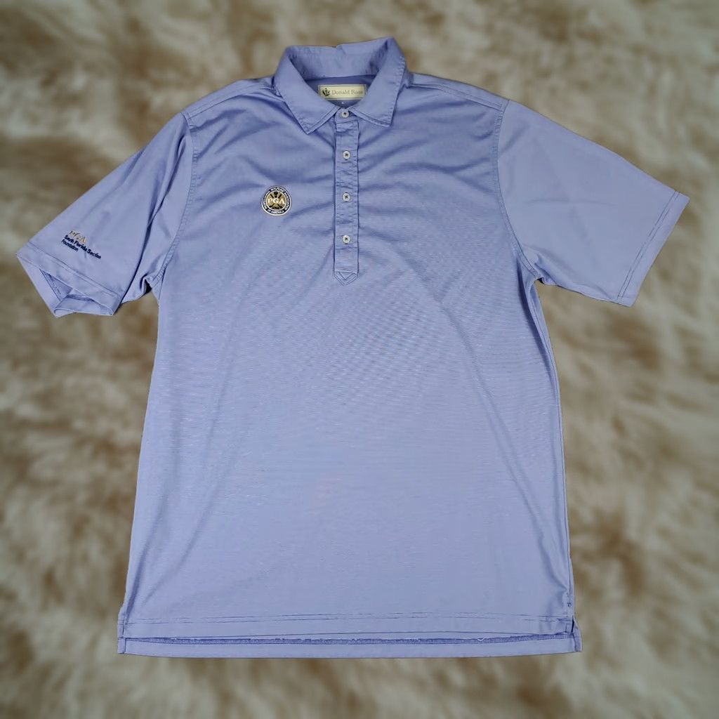 Vintage Donald Ross Polo Shirt Mens XL Blue Golf Short Sleeve Polo Shirt Size US XL / EU 56 / 4 - 1 Thumbnail