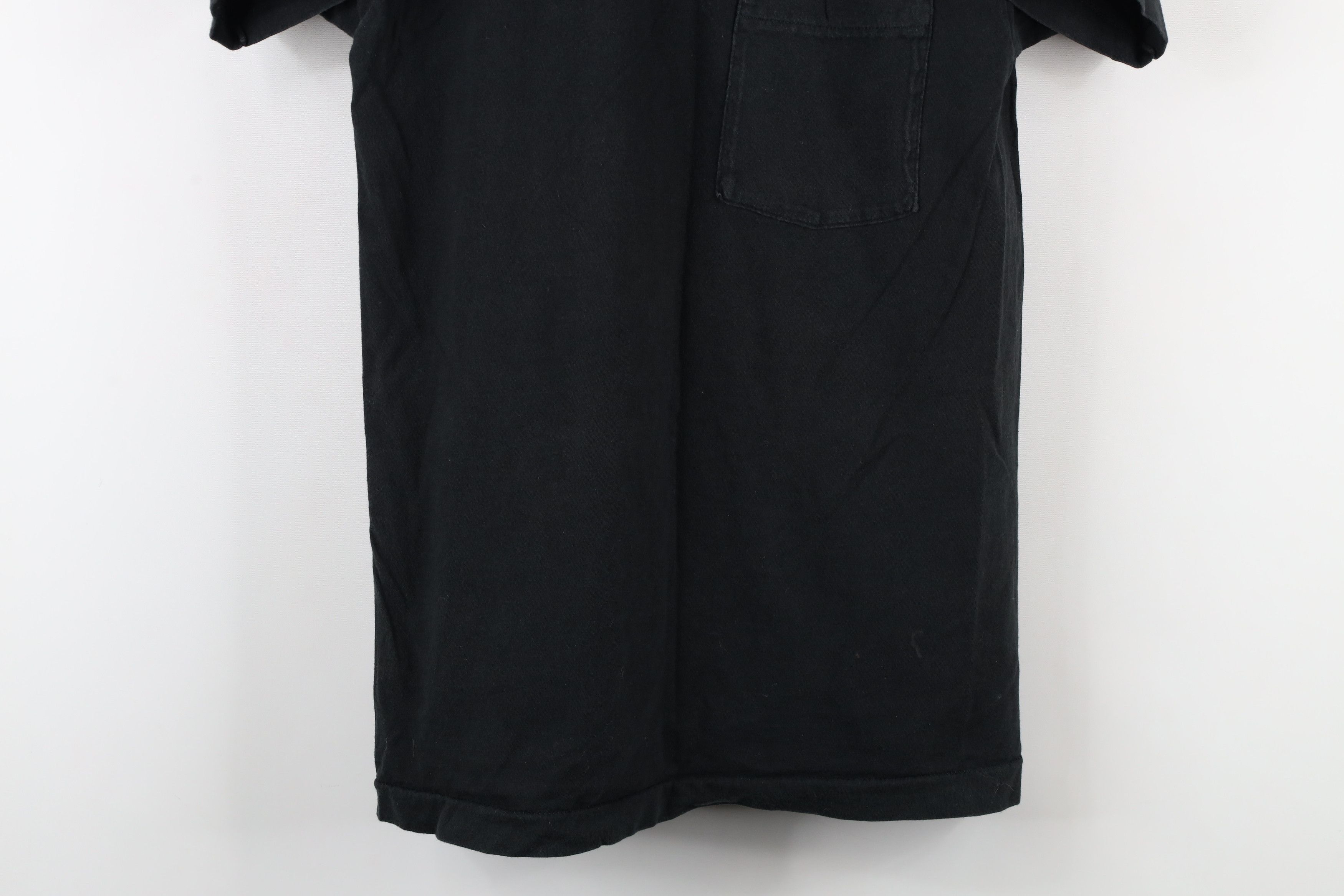 Vintage Vintage 90s Streetwear Blank Cotton Pocket T-Shirt Black USA Size US M / EU 48-50 / 2 - 3 Thumbnail