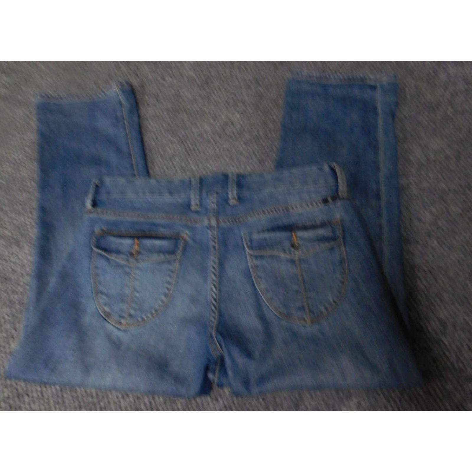Lucky Brand Lucky Brand Jeans Cropped Women 4 Blue Denim Cotton Blend Zipper Inseam 24 in Regular Rise Cropped 24in Center Zippered blue Women Jeans Size 27" / US 4 / IT 40 - 5 Thumbnail