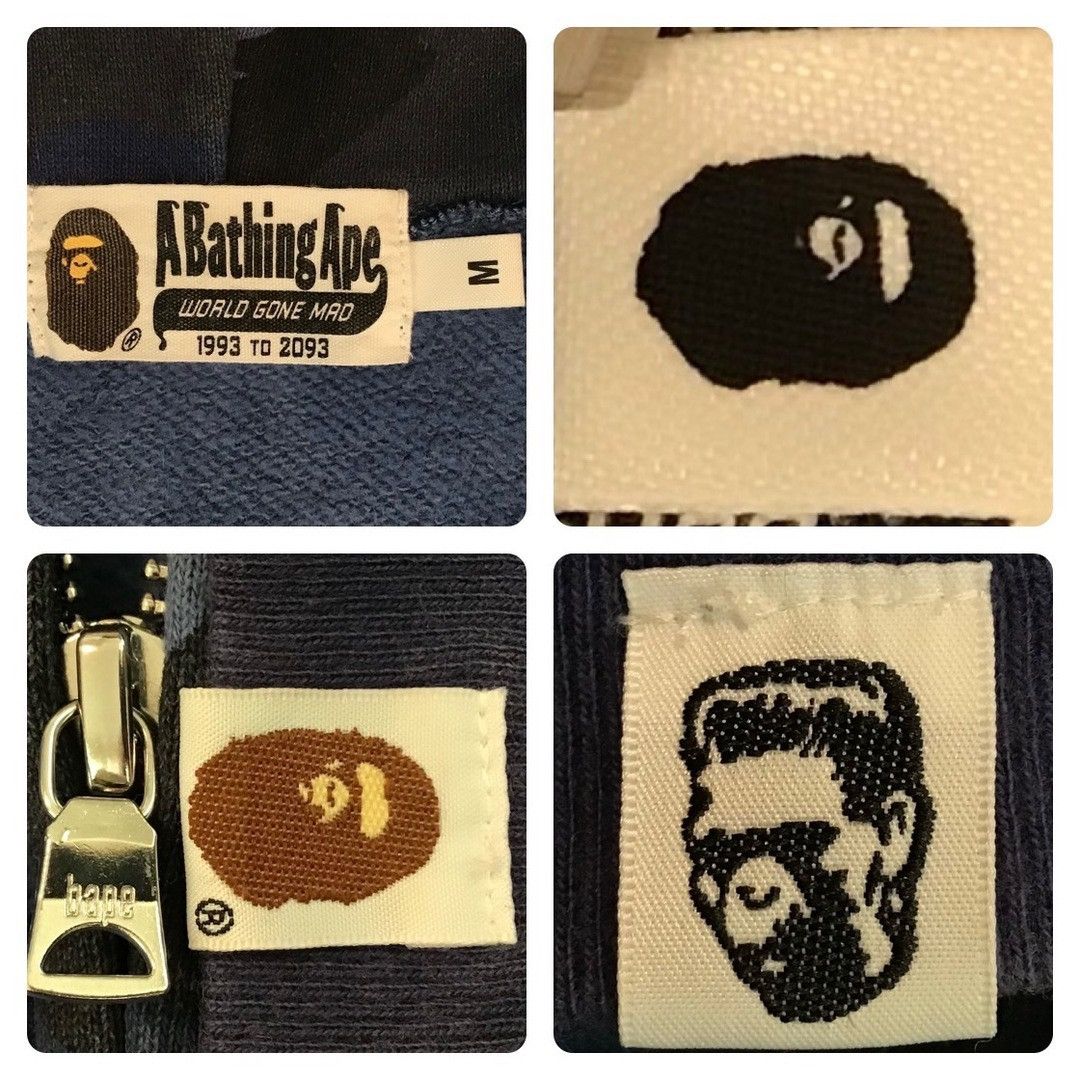 Bape BAPE WGM Blue camo Shark full zip hoodie a bathing ape Size US M / EU 48-50 / 2 - 8 Thumbnail