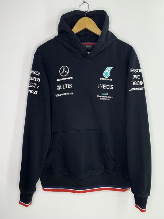 Mercedes Benz Mercedes AMG Petronas F1 Team Black Hoodie M Size | Grailed