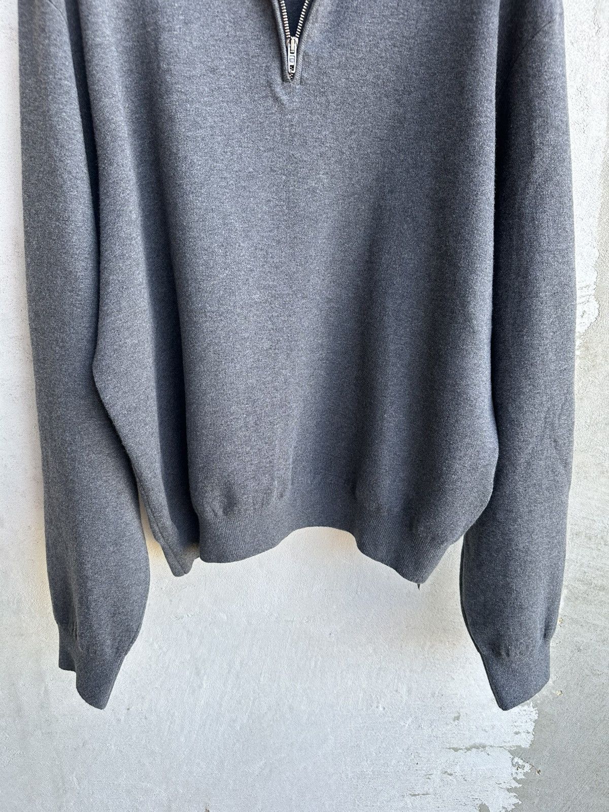 Balenciaga [L] 2050$ Spring26 Half-zip grey sweater Size US L / EU 52-54 / 3 - 6 Thumbnail