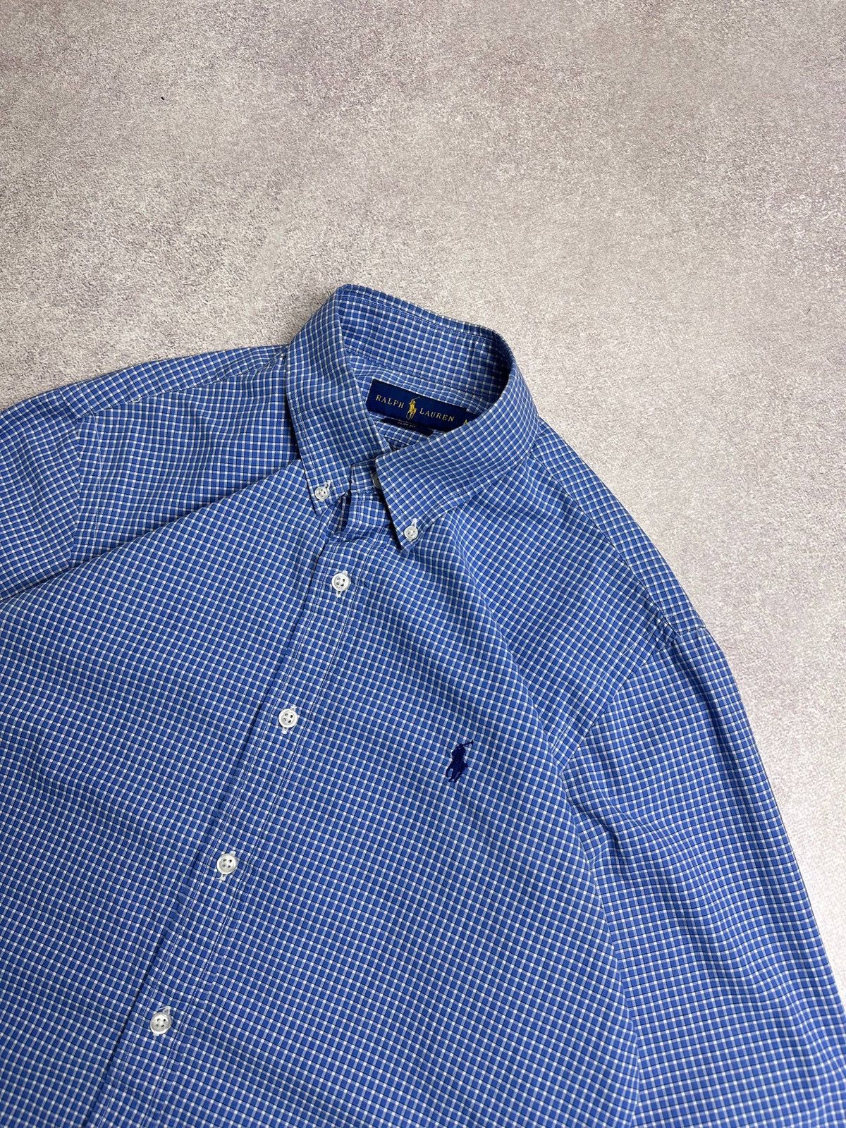 Polo Ralph Lauren Vintage Polo Ralph Lauren Y2K Blue Checkered Shirt M Size US M / EU 48-50 / 2 - 3 Thumbnail