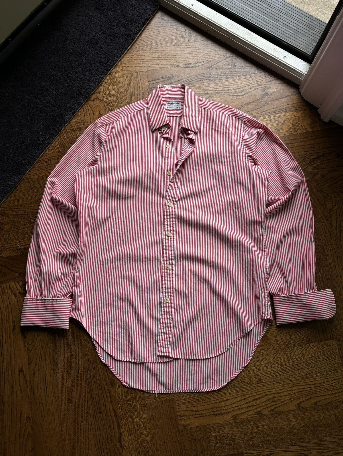 T.M. Lewin × Vintage 1960s T.M. Lewin & Sons Oxford Shirt Vintage England Stripe Size 38R - 6 Thumbnail